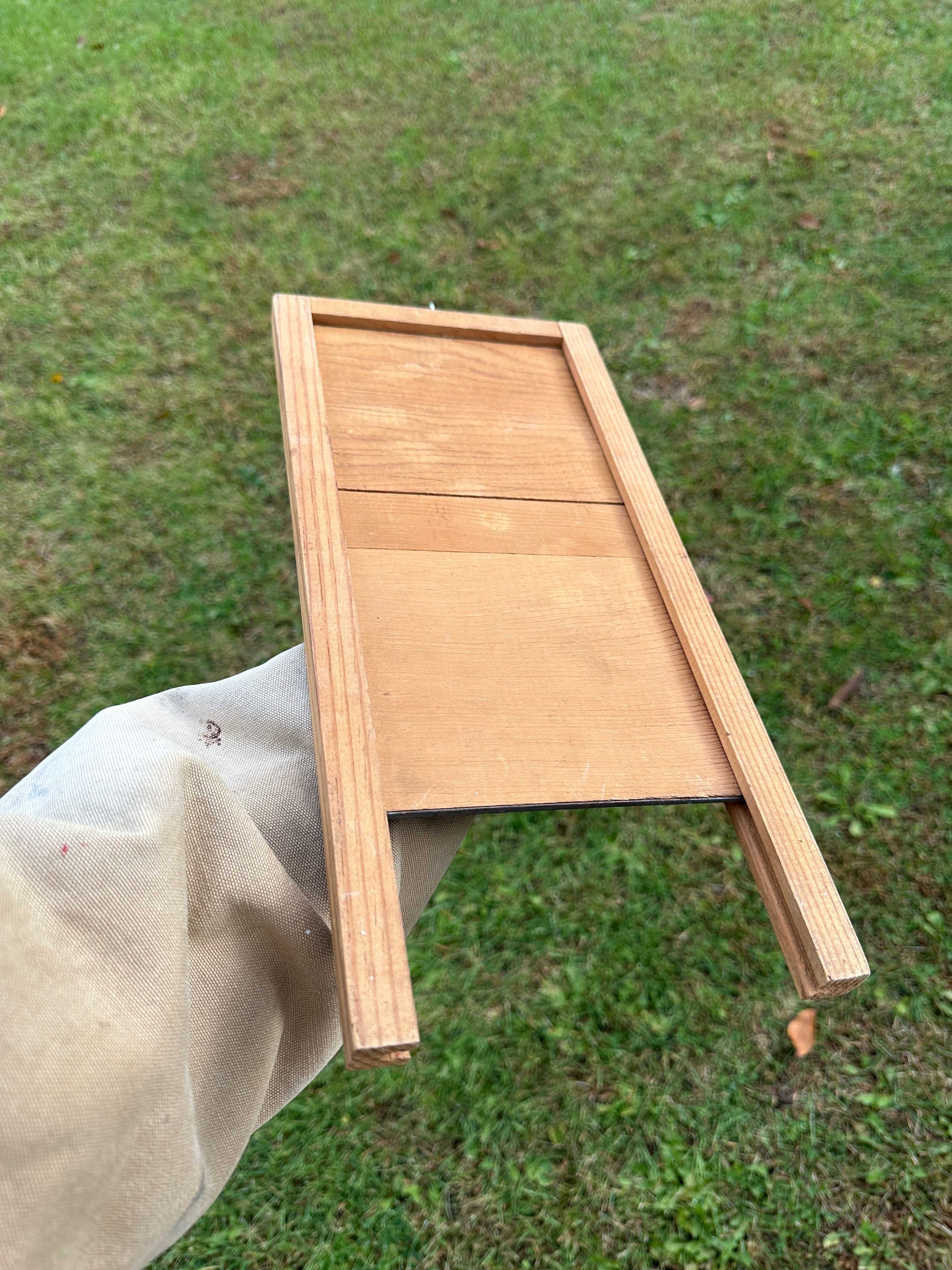 Antique Tin & Wood Washboard Little Darling￼￼