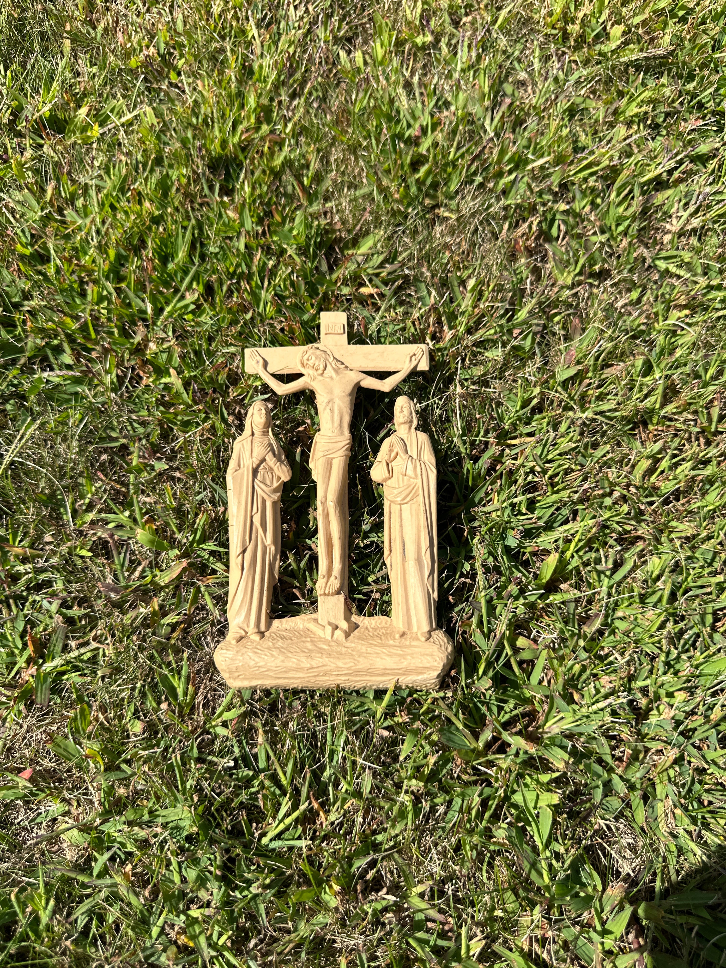 Vintage Plastic Crucifix scene 1960s | Vintage Religious