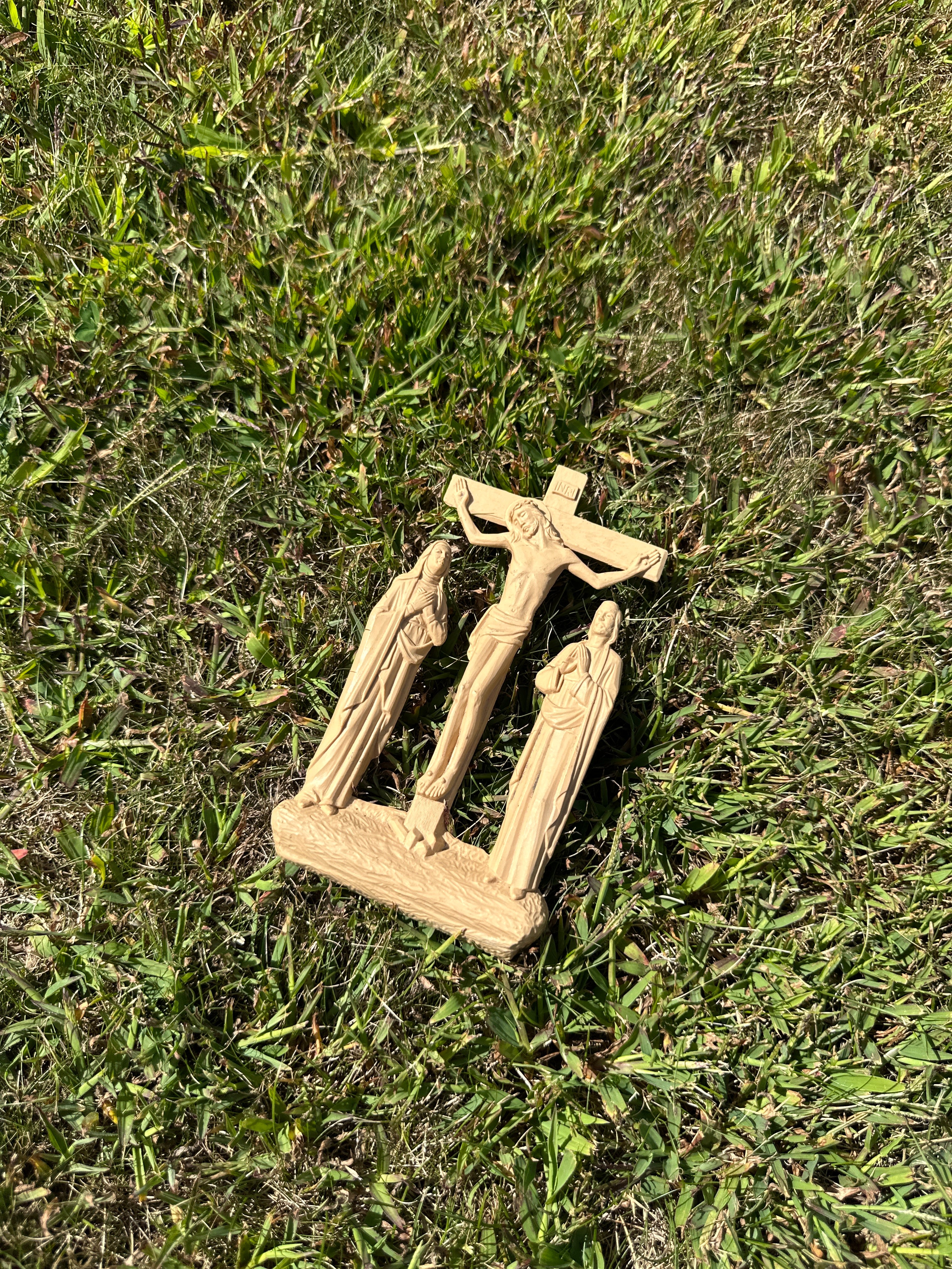 Vintage Plastic Crucifix scene 1960s | Vintage Religious