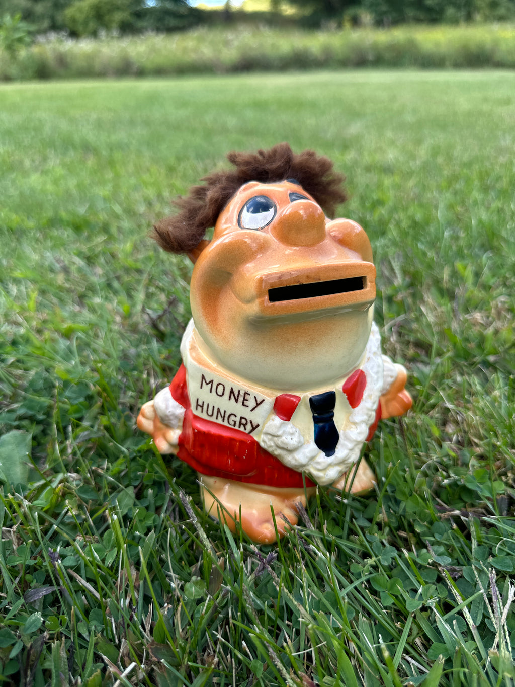 Vintage Money Hungry Coin Bank