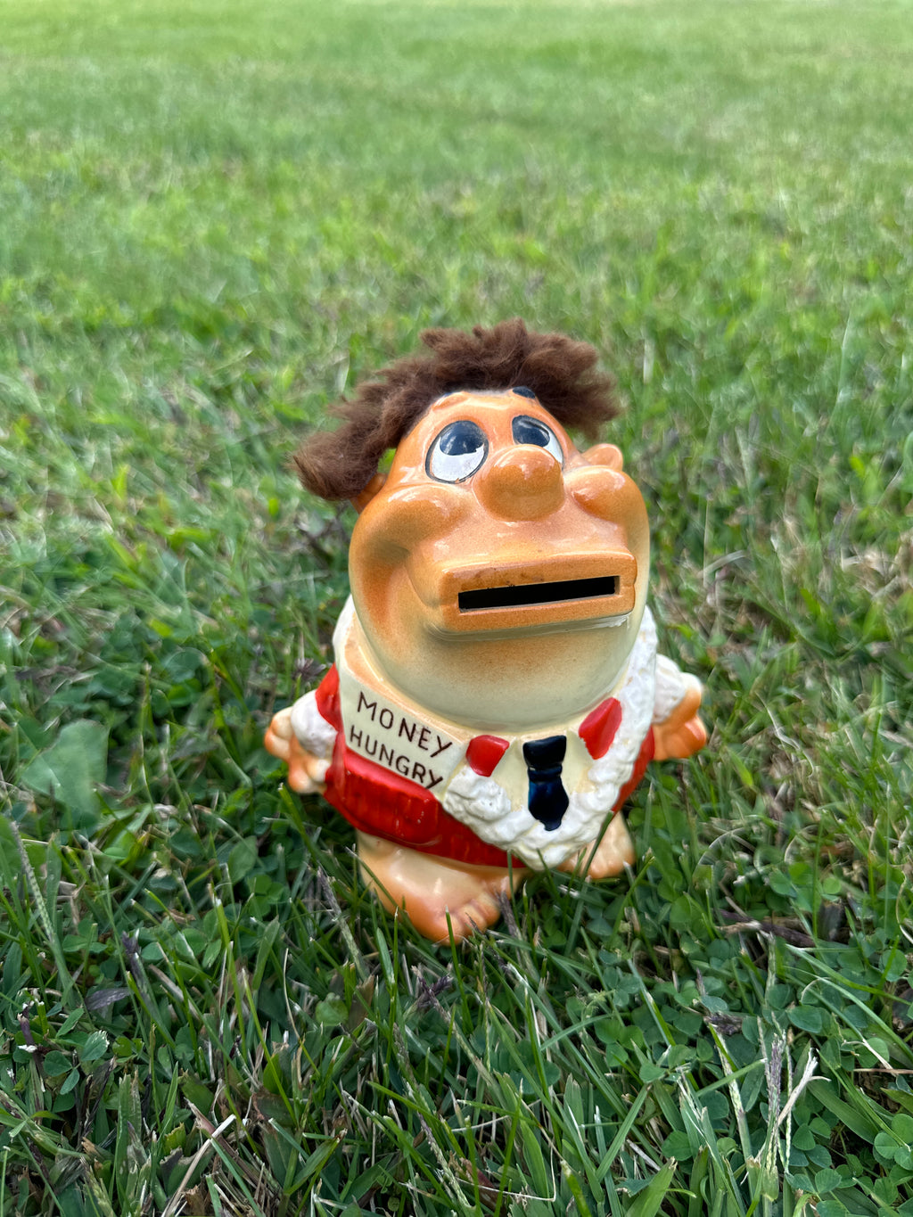 Vintage Money Hungry Coin Bank