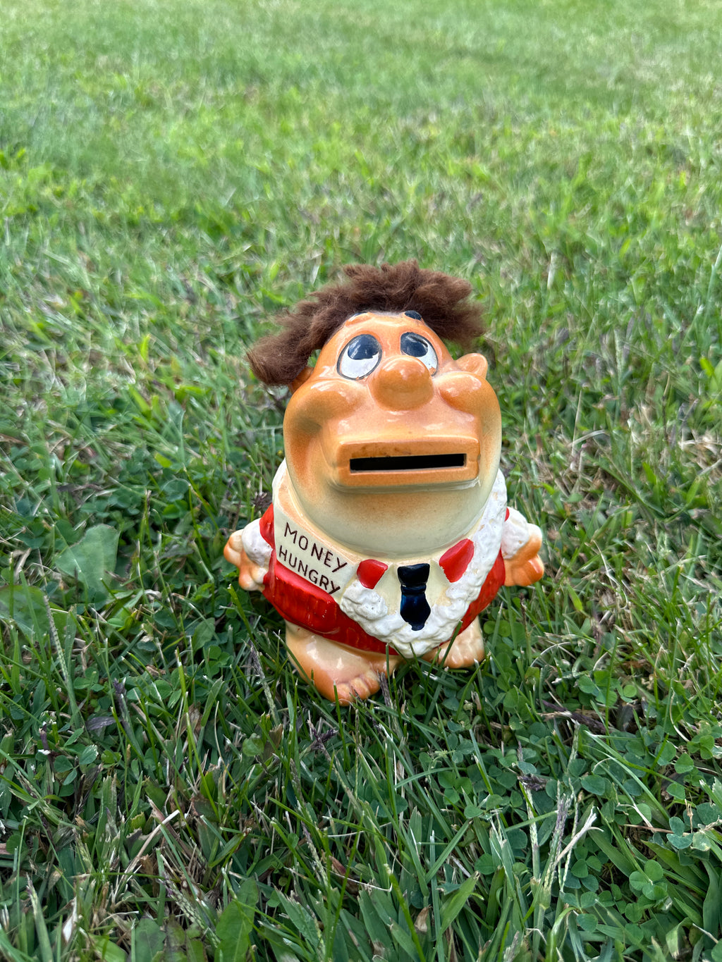 Vintage Money Hungry Coin Bank