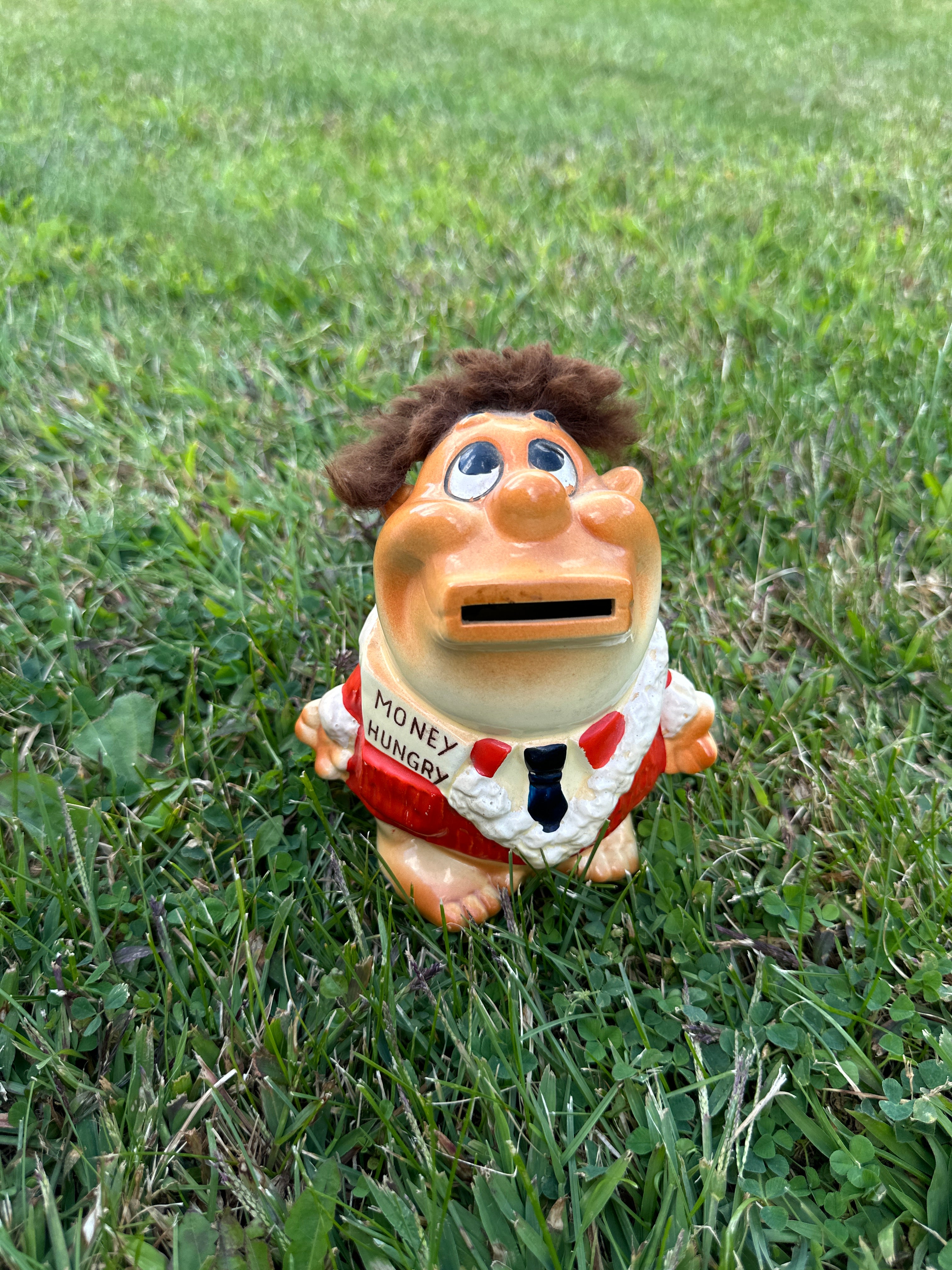 Vintage Money Hungry Coin Bank