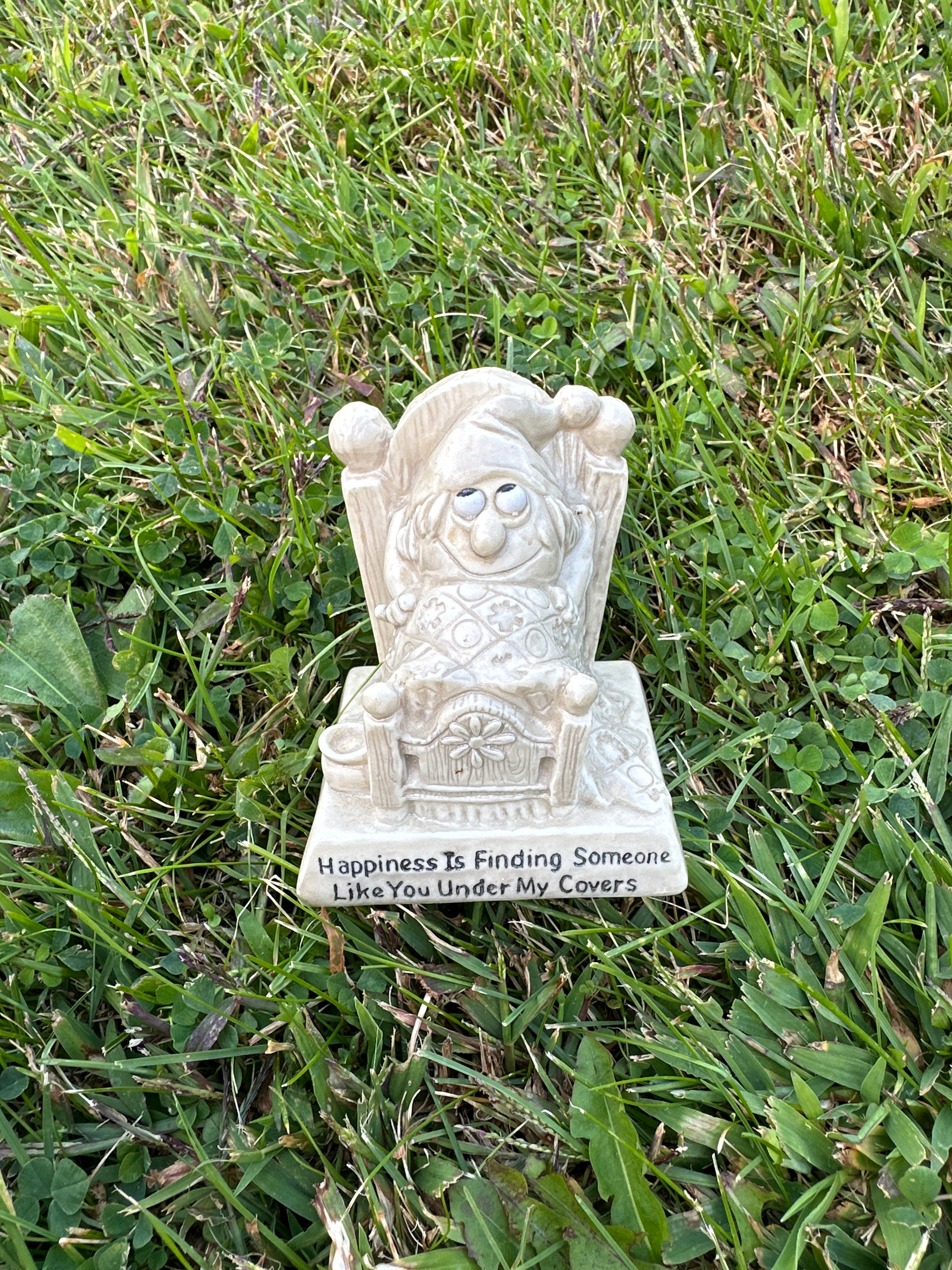 Vintage “Happiness Is…” Bed Figurine | Russ Berrie & co