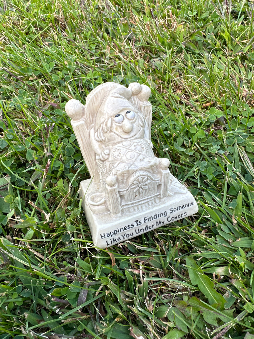 Vintage “Happiness Is…” Bed Figurine | Russ Berrie & co