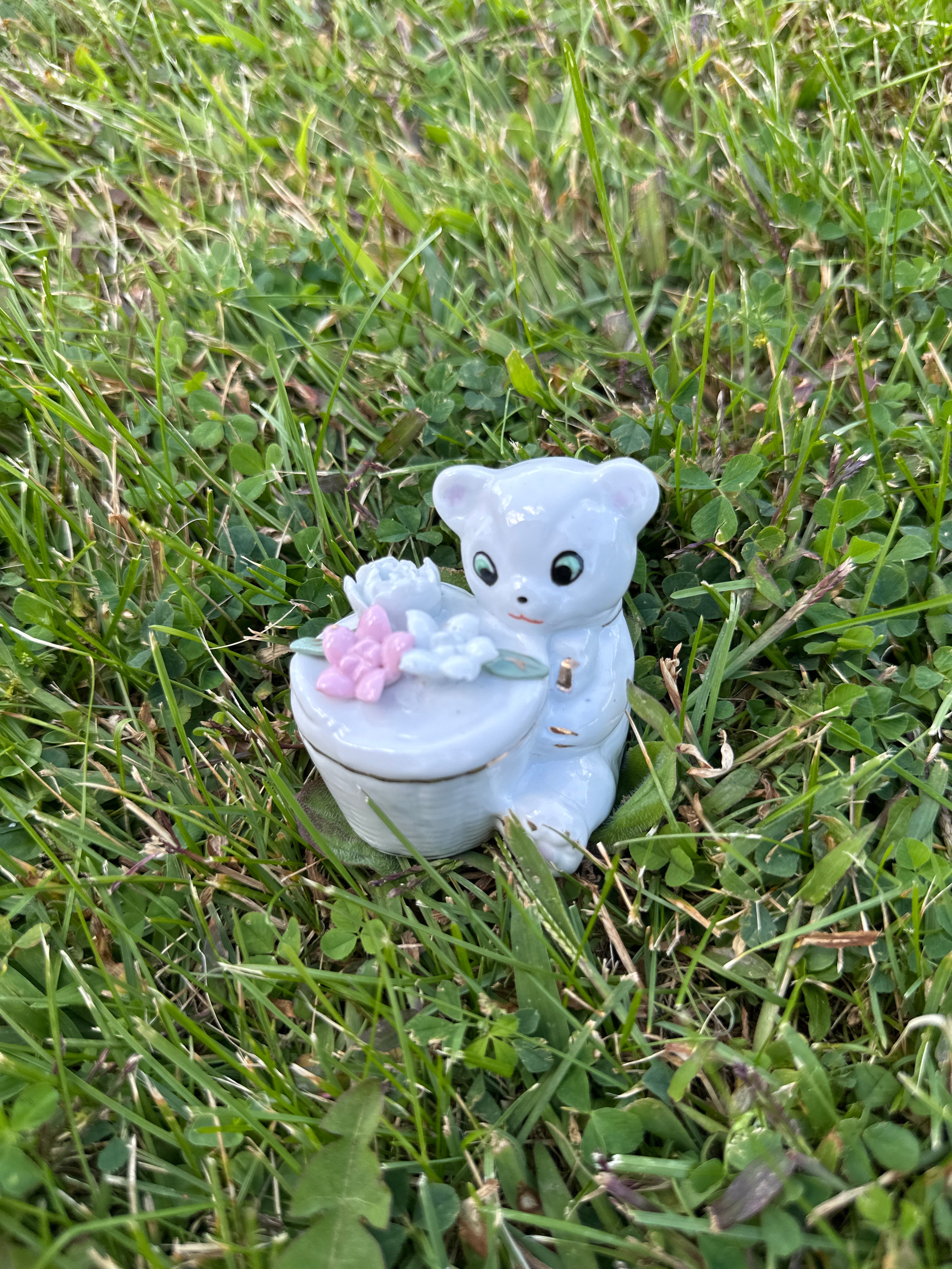 Vintage ceramic bear figurine