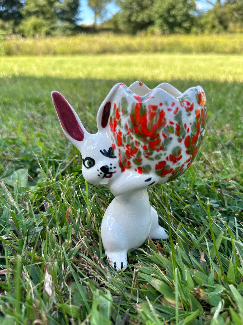 Vintage Ceramic Bunny Planter/Vase