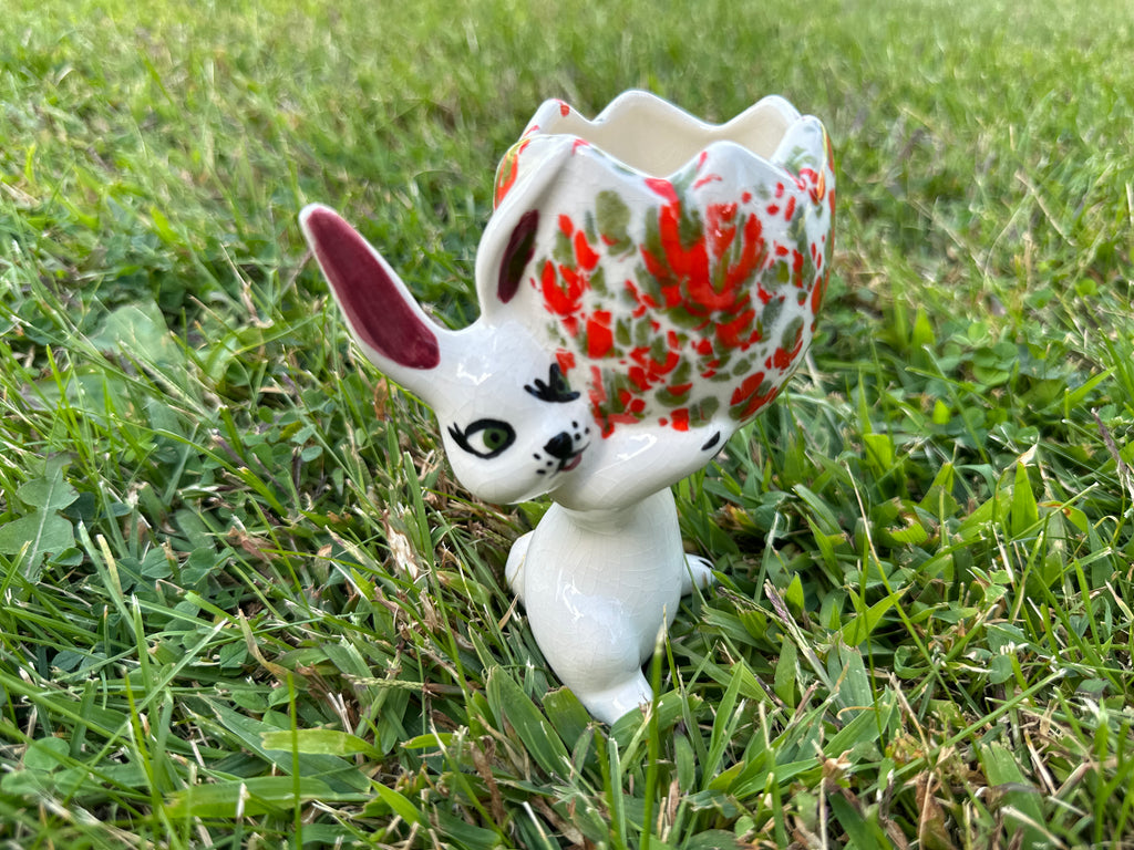 Vintage Ceramic Bunny Planter/Vase