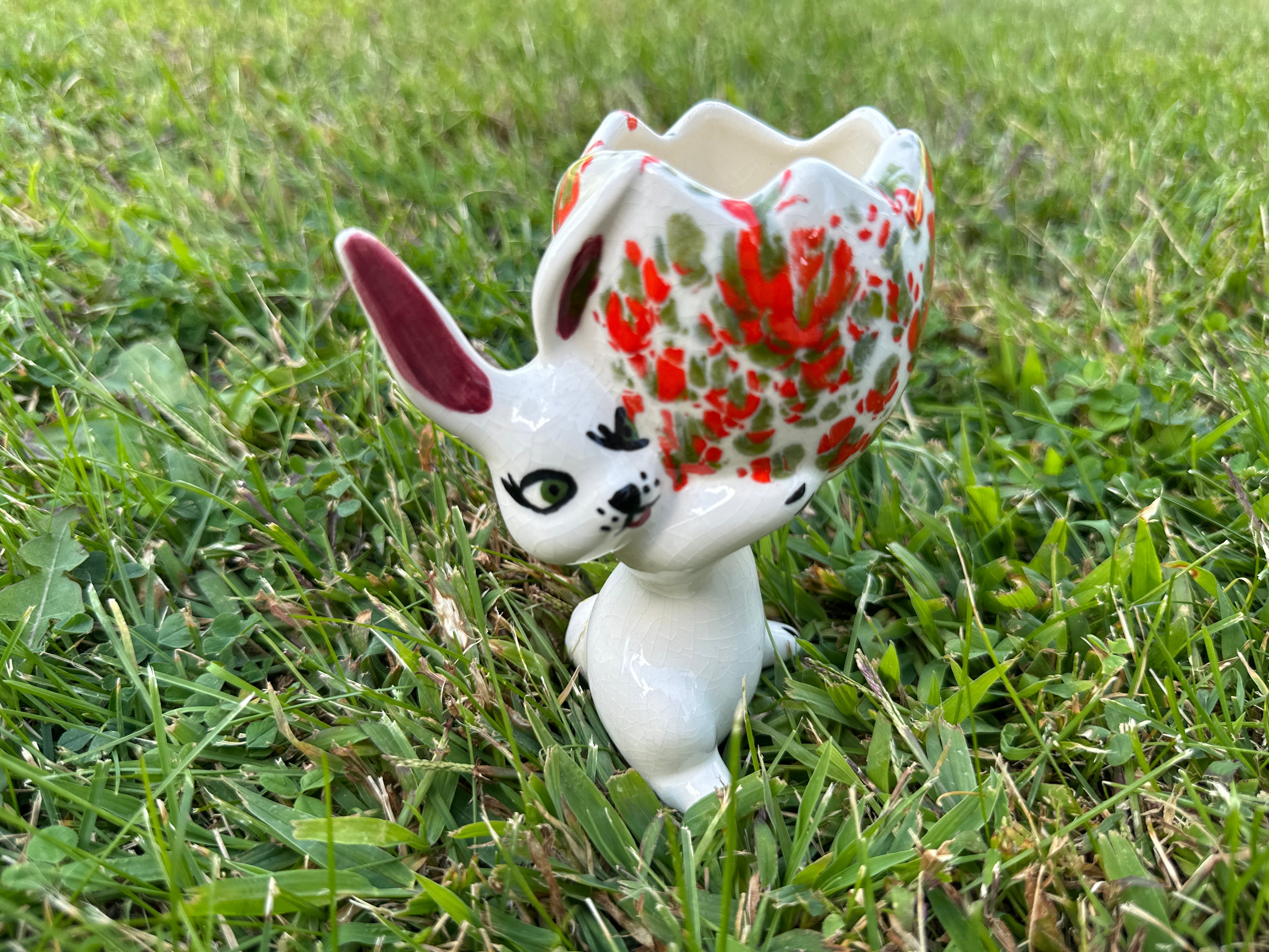 Vintage Ceramic Bunny Planter/Vase