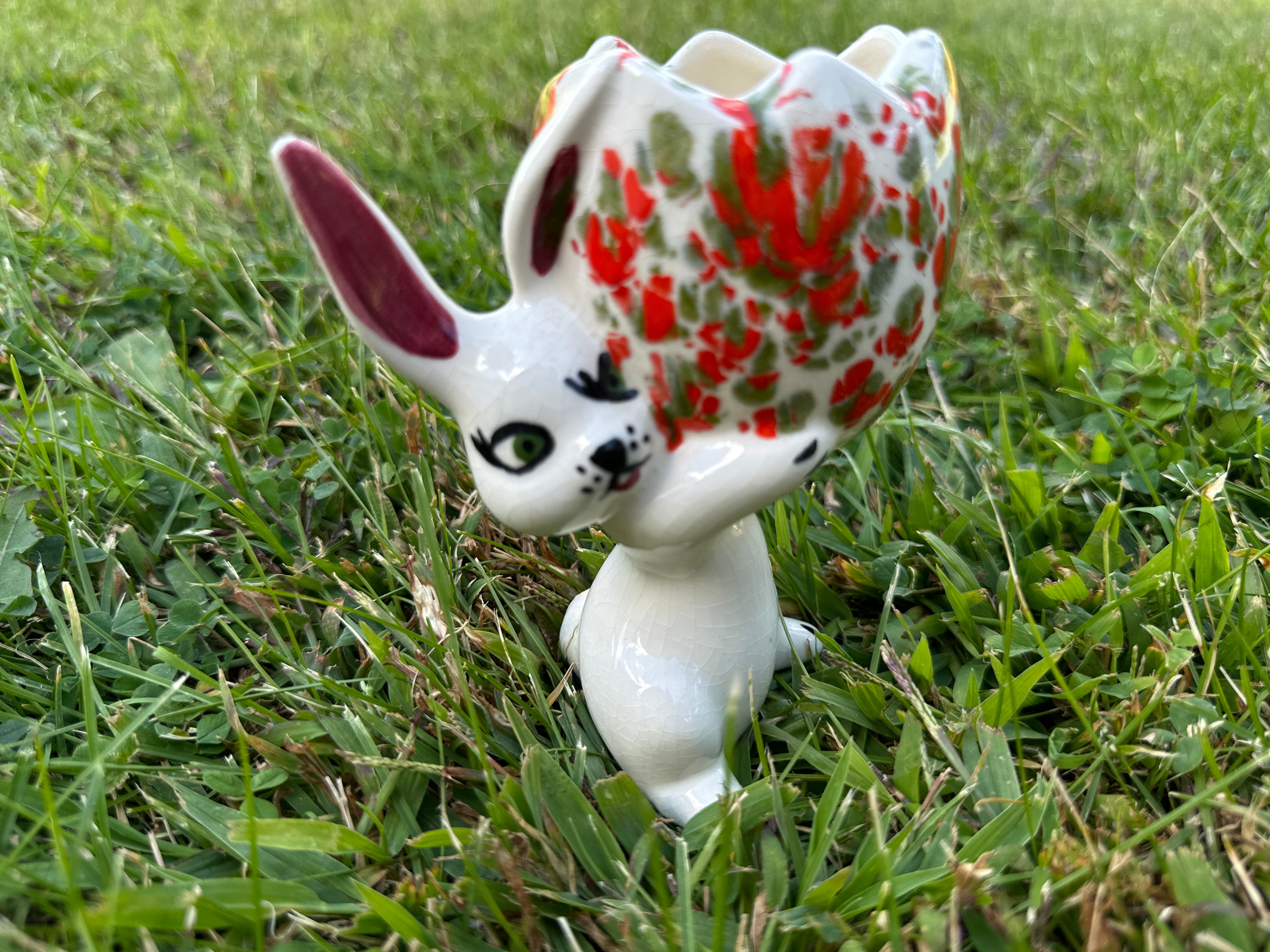 Vintage Ceramic Bunny Planter/Vase