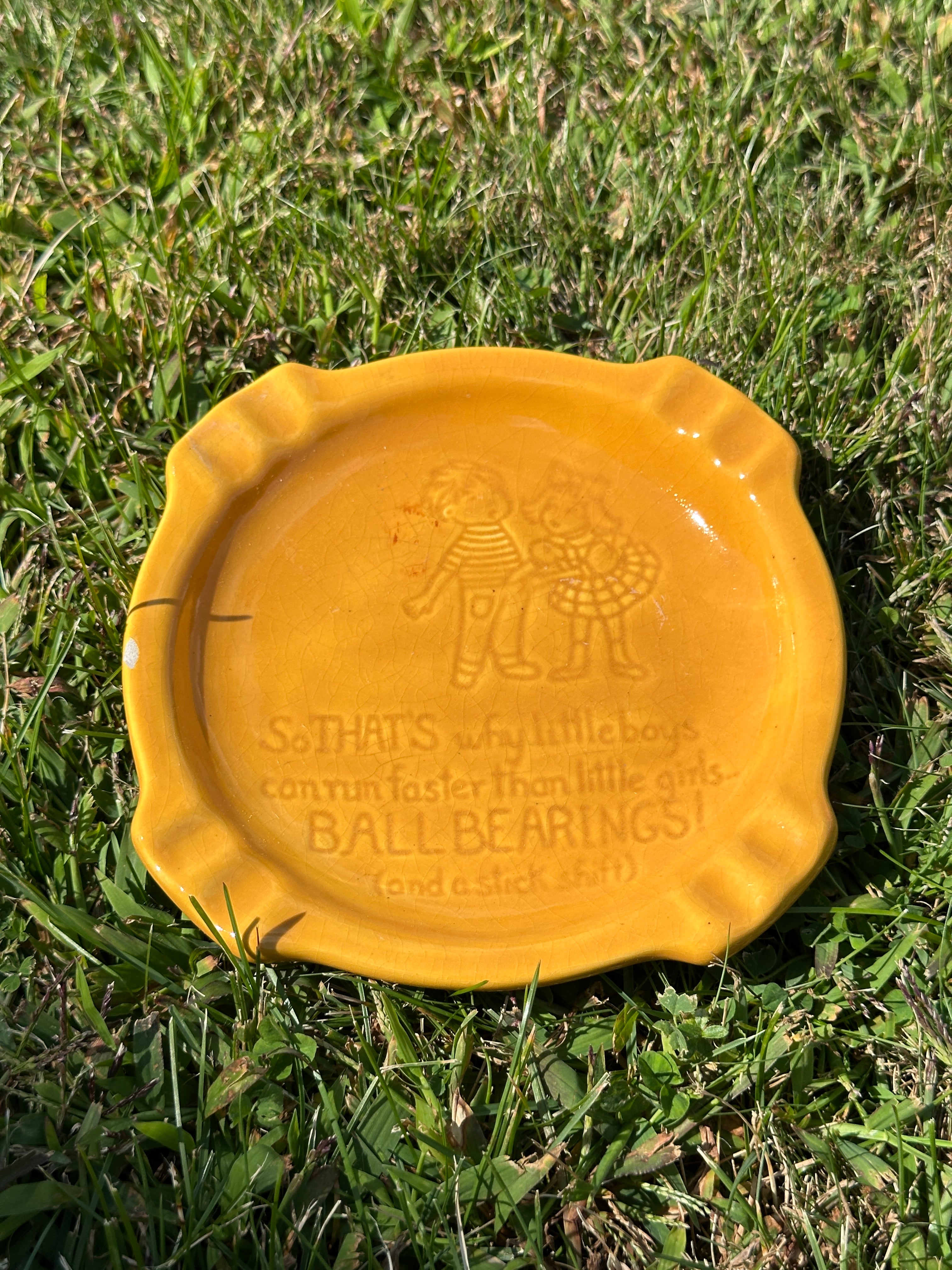 Funny Vintage Ashtray 70s