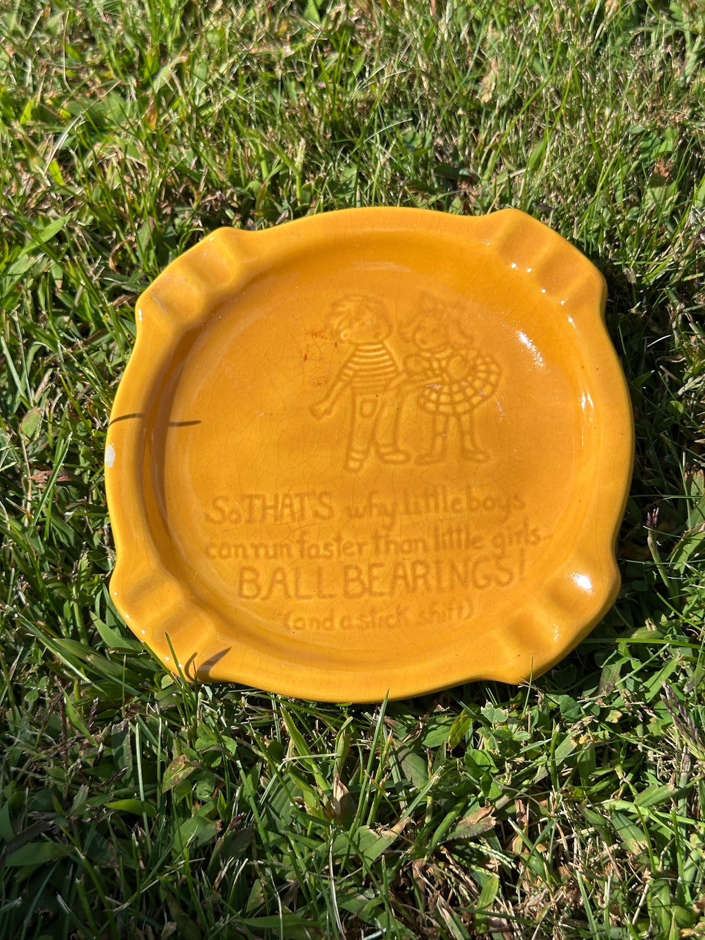 Funny Vintage Ashtray 70s