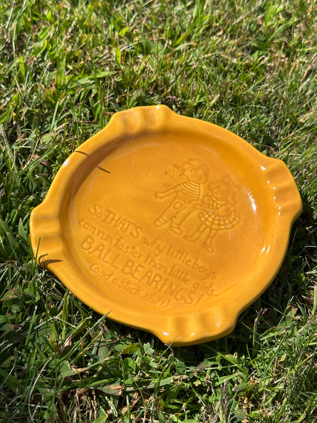 Funny Vintage Ashtray 70s