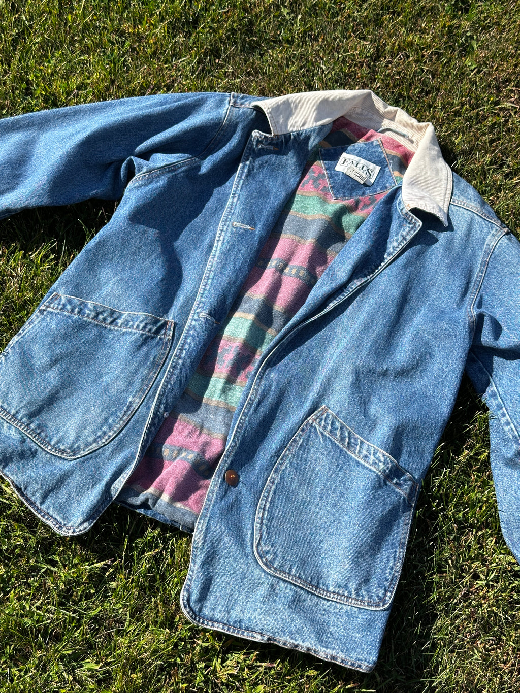 Vintage Flannel Chore Jacket | flannel lined jacket