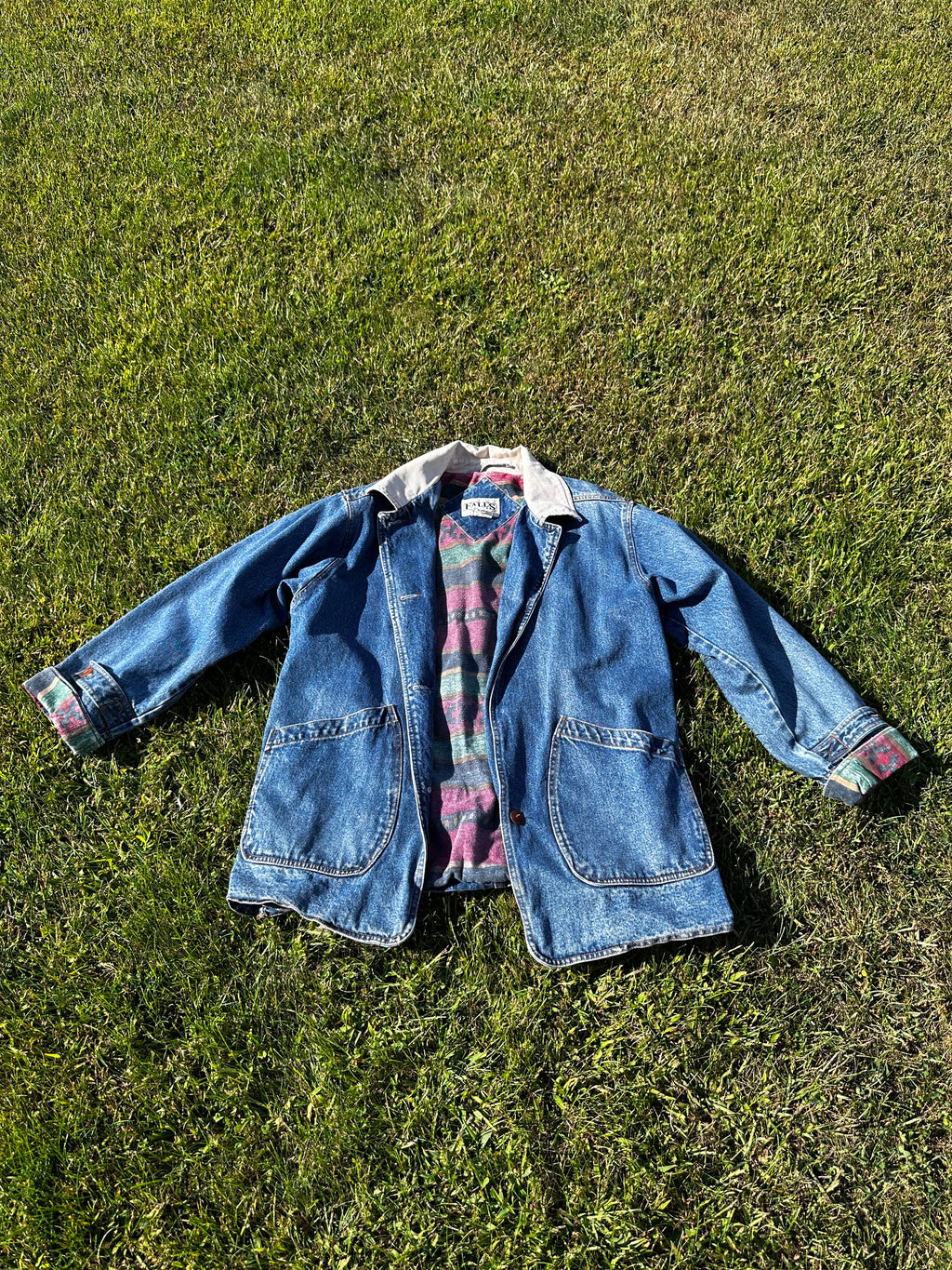 Vintage Flannel Chore Jacket | flannel lined jacket