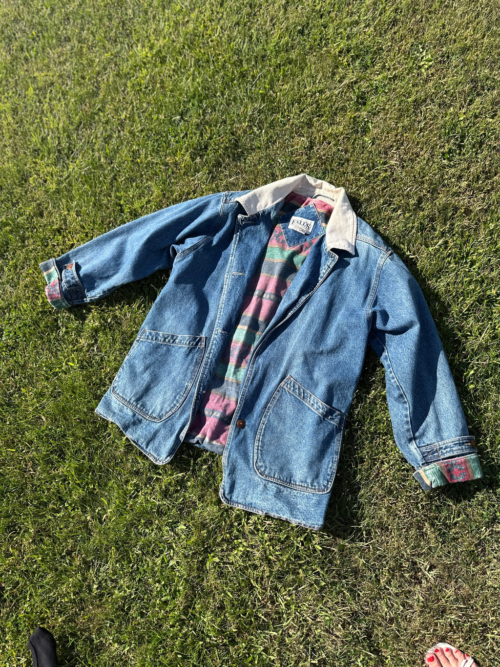 Vintage Flannel Chore Jacket | flannel lined jacket