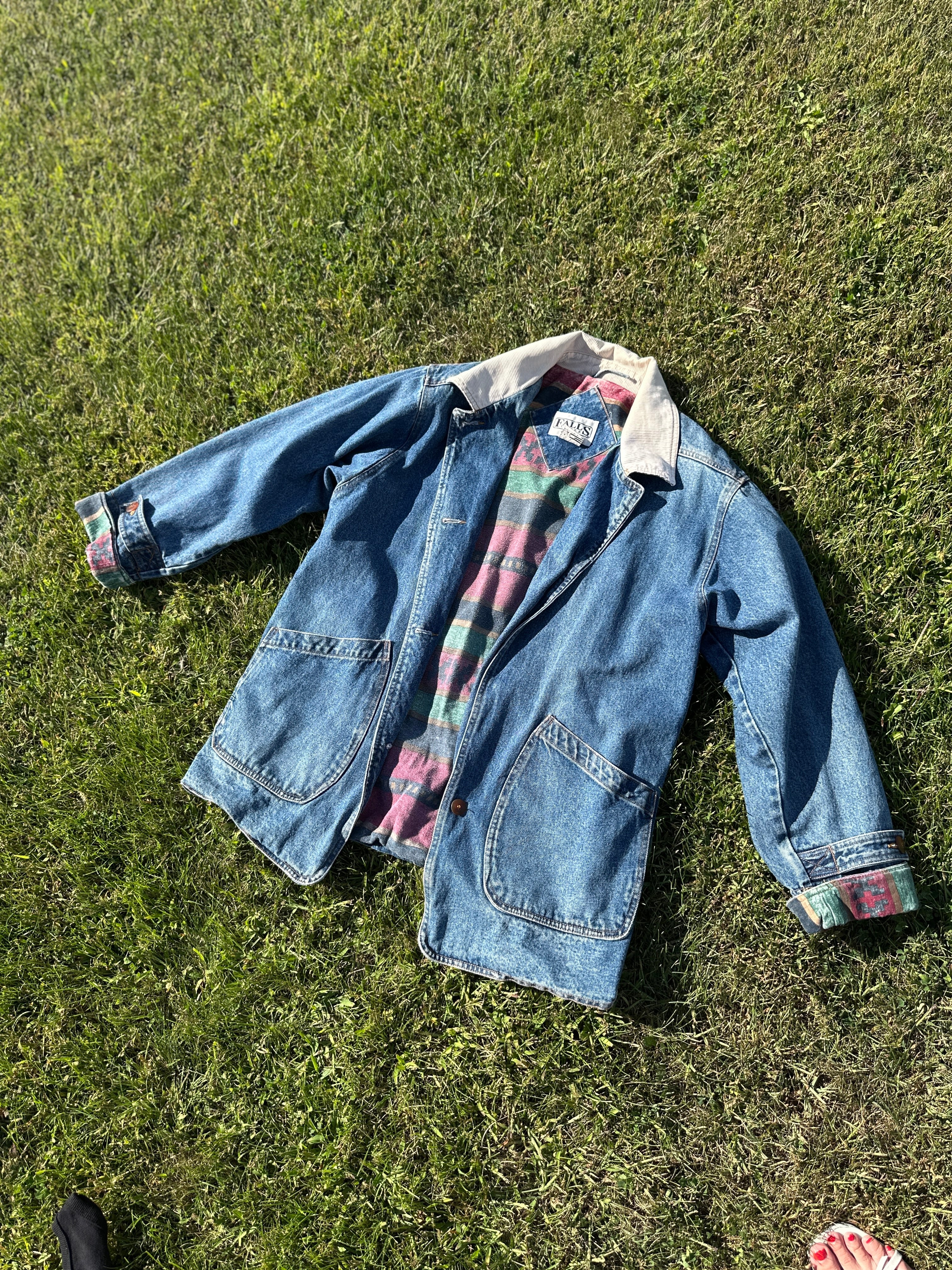 Vintage Flannel Chore Jacket | flannel lined jacket