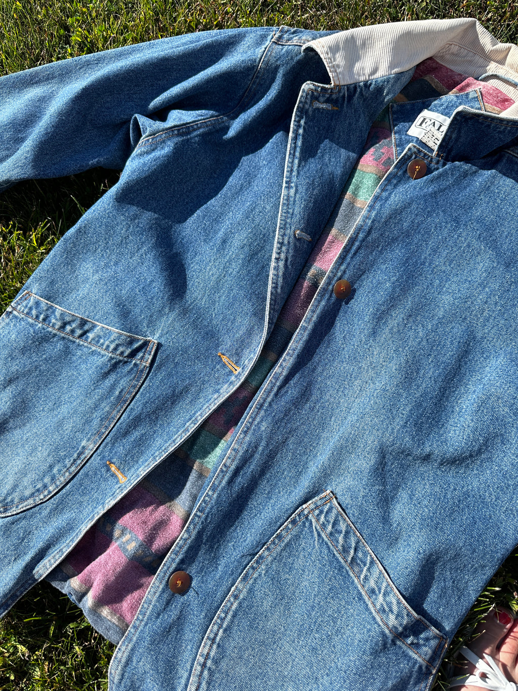 Vintage Flannel Chore Jacket | flannel lined jacket