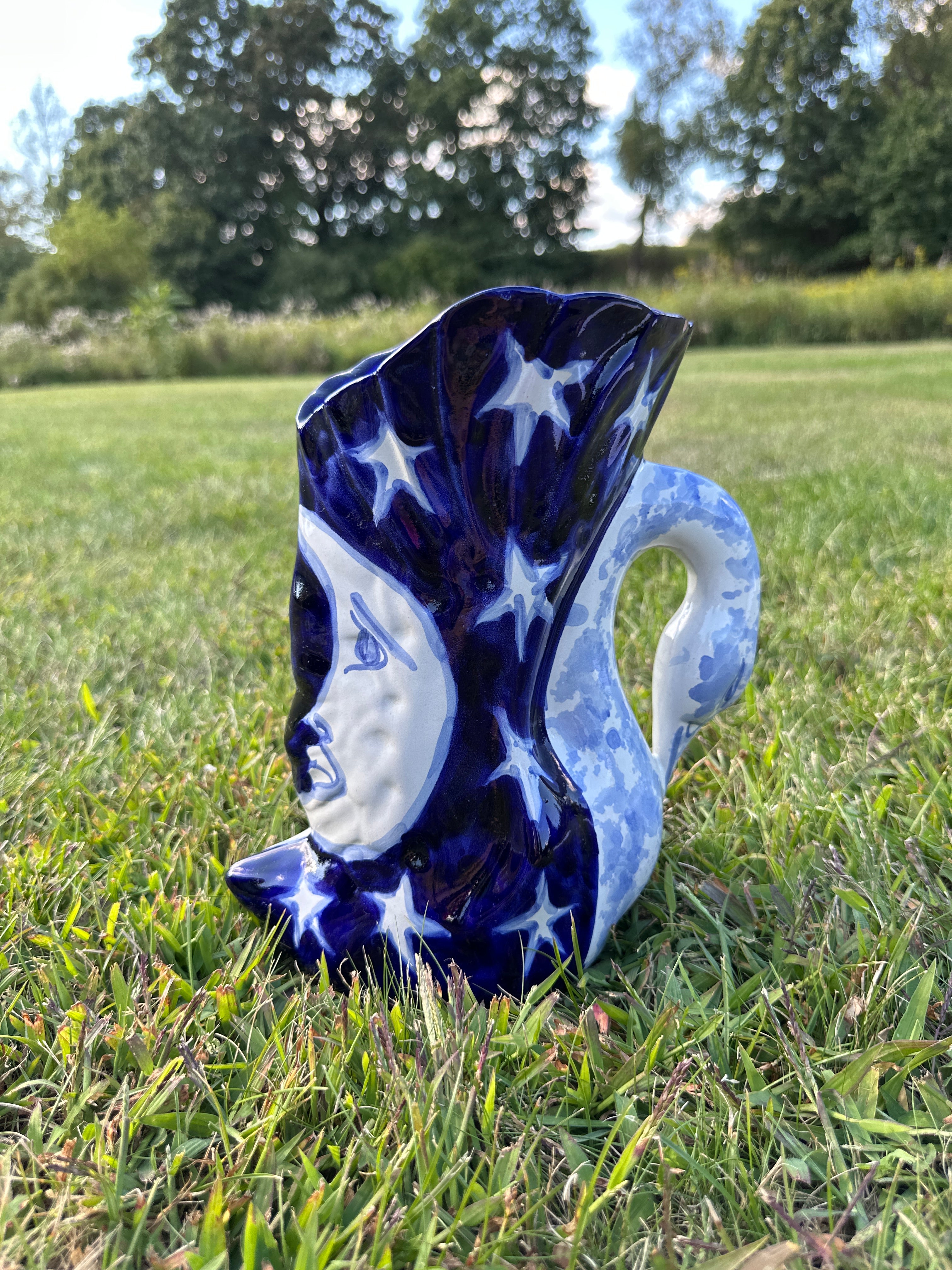 Unique Mexican Vintage Handmade Ceramic Vase