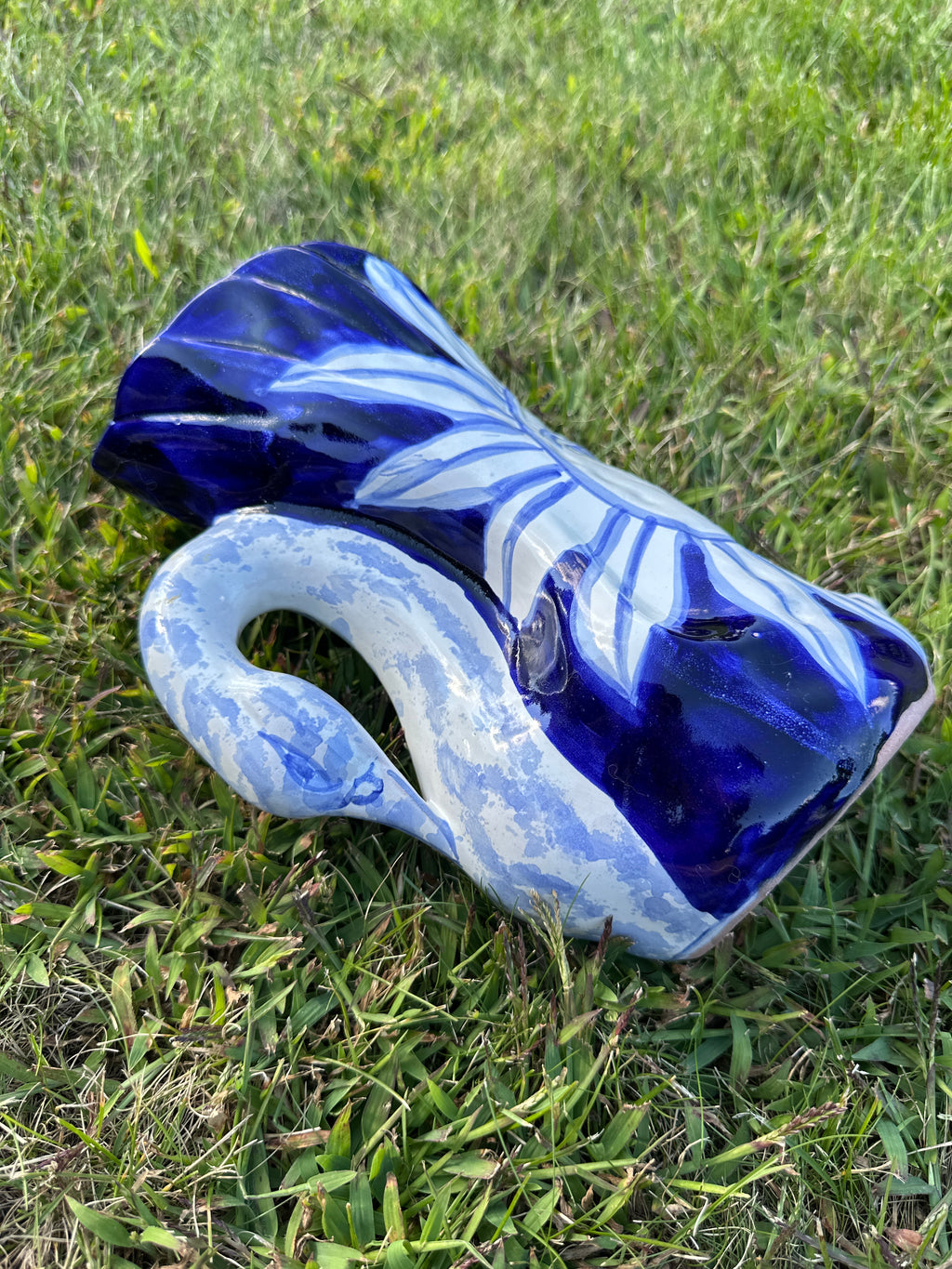 Unique Mexican Vintage Handmade Ceramic Vase
