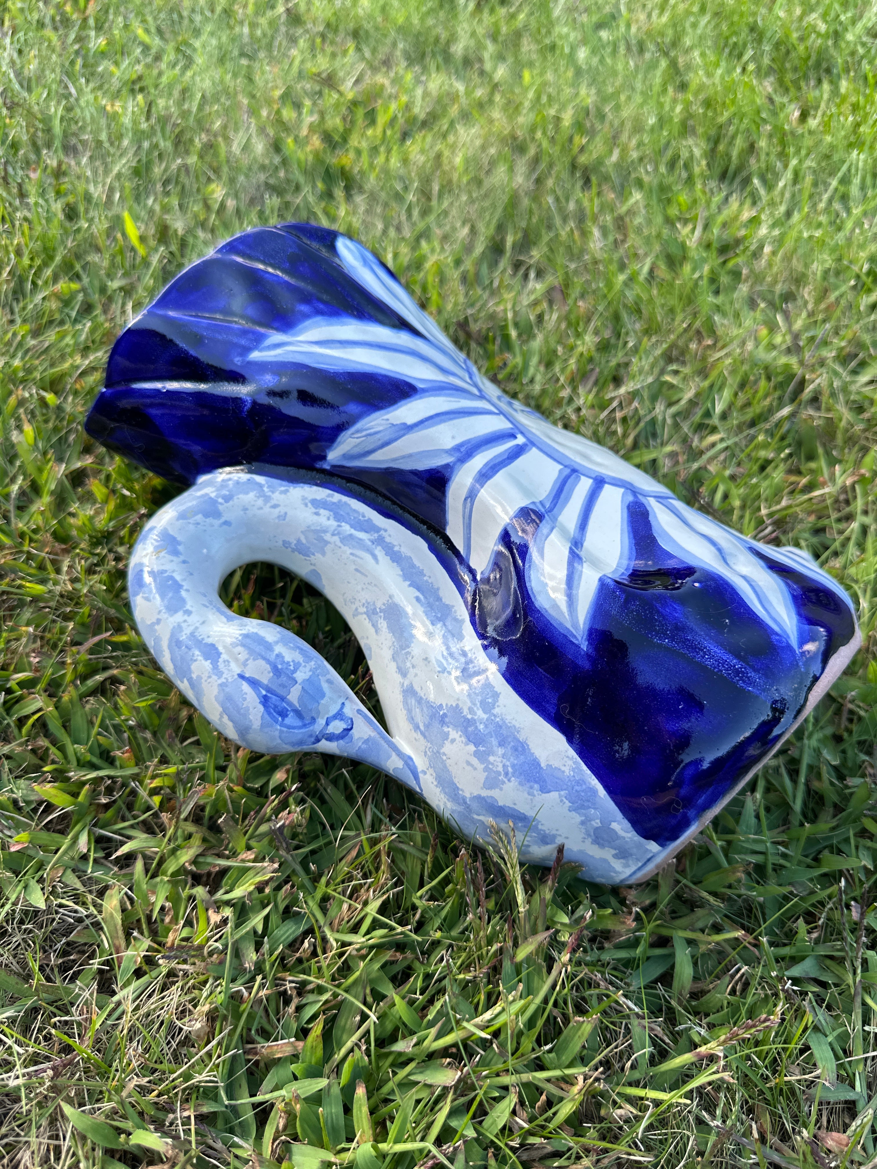 Unique Mexican Vintage Handmade Ceramic Vase