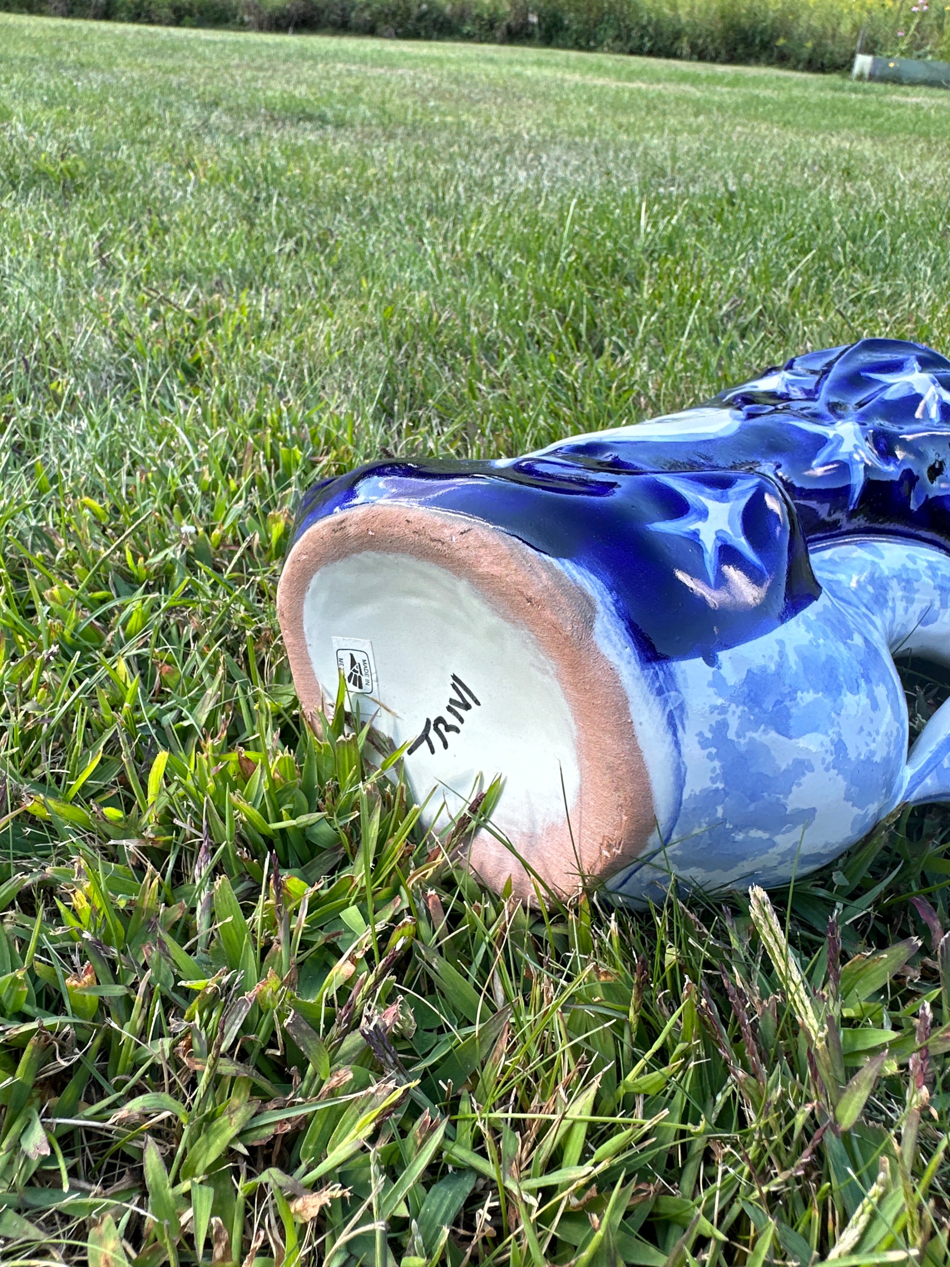 Unique Mexican Vintage Handmade Ceramic Vase