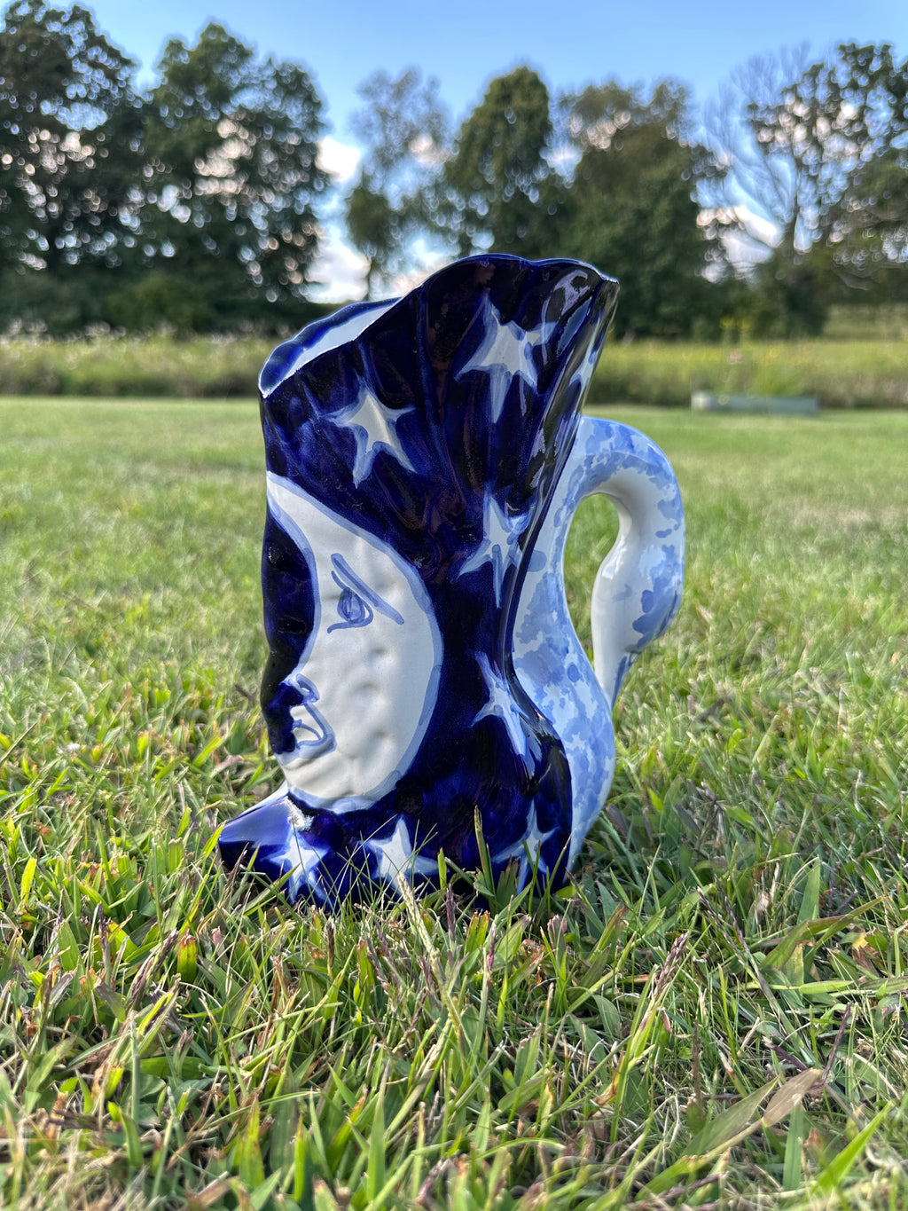 Unique Mexican Vintage Handmade Ceramic Vase