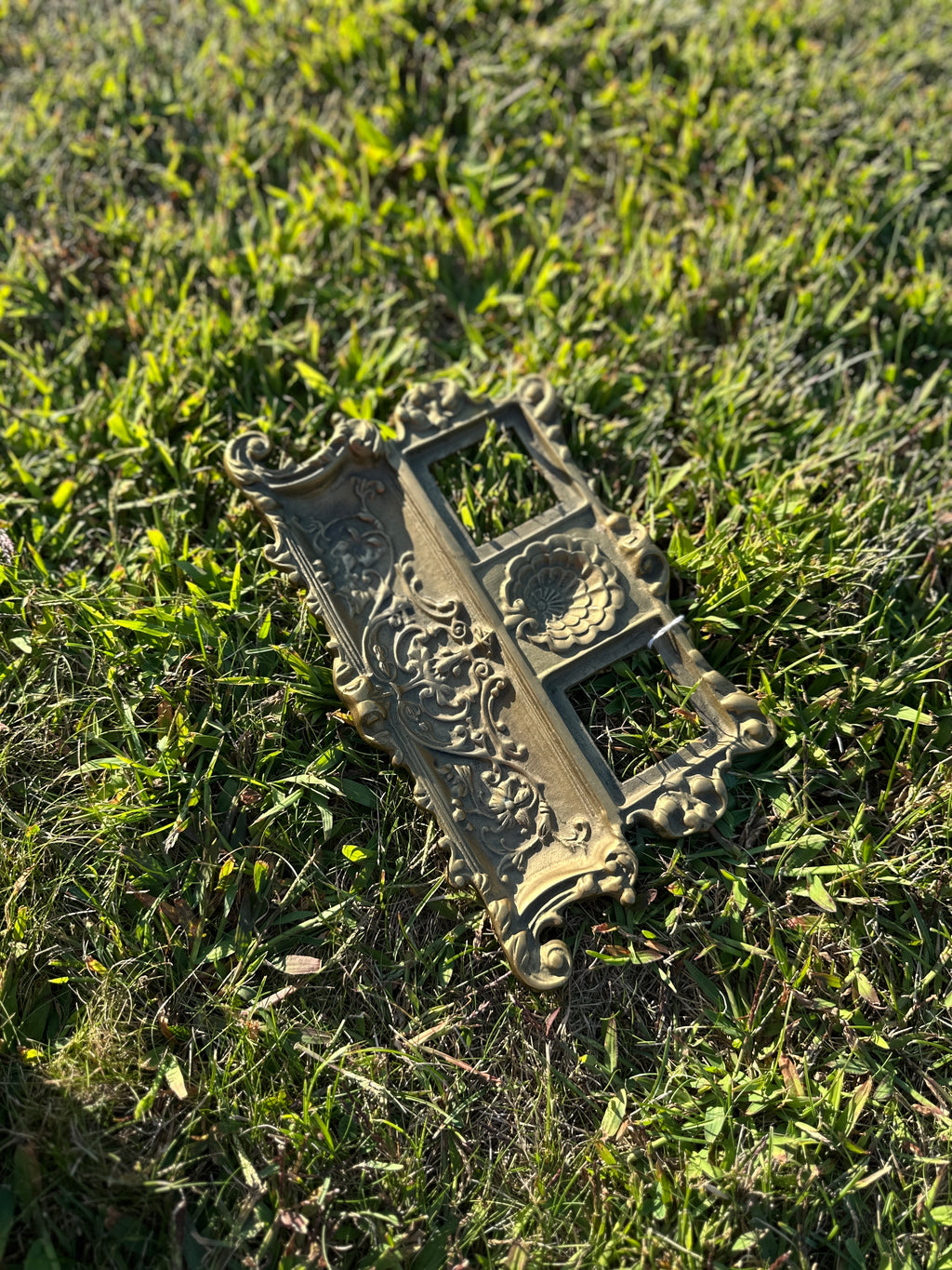 Antique Brass Inkwell