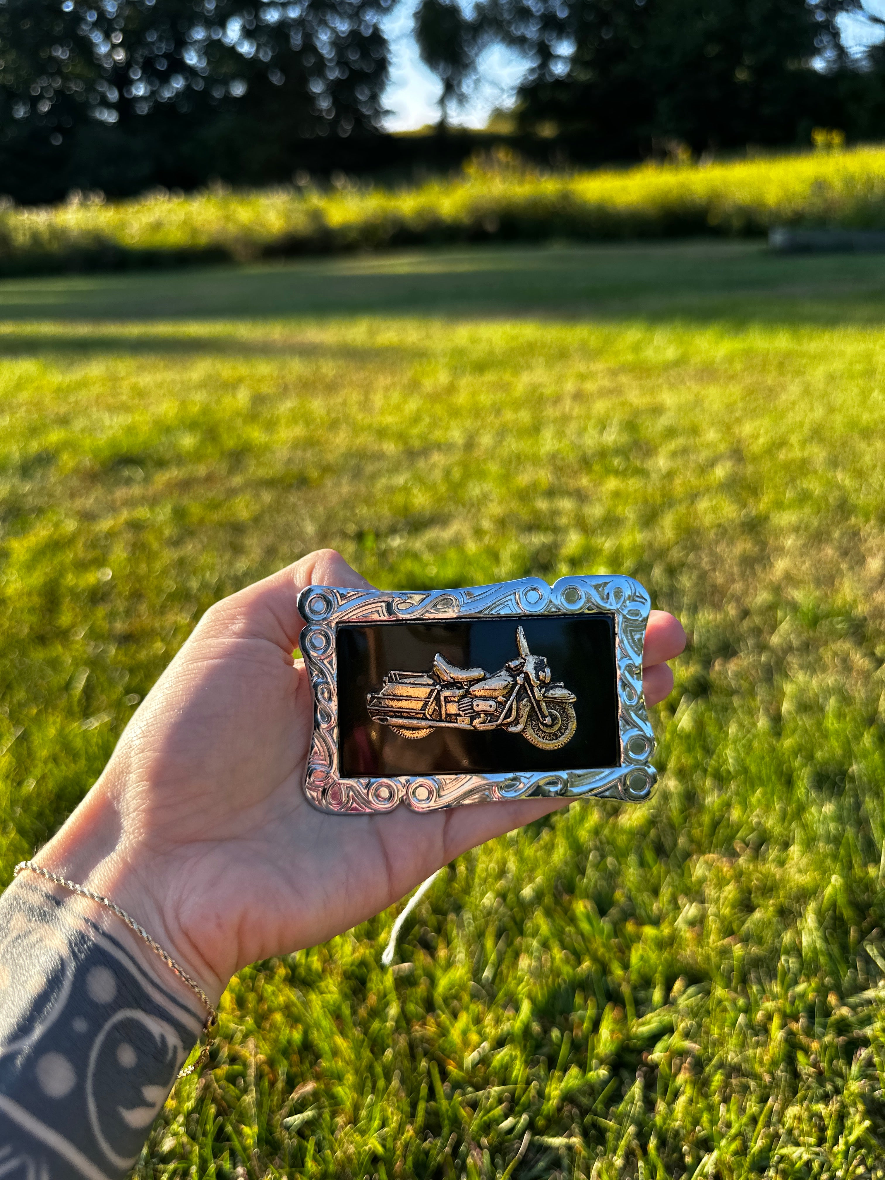Vintage Buan Motorcycle Belt Buckle