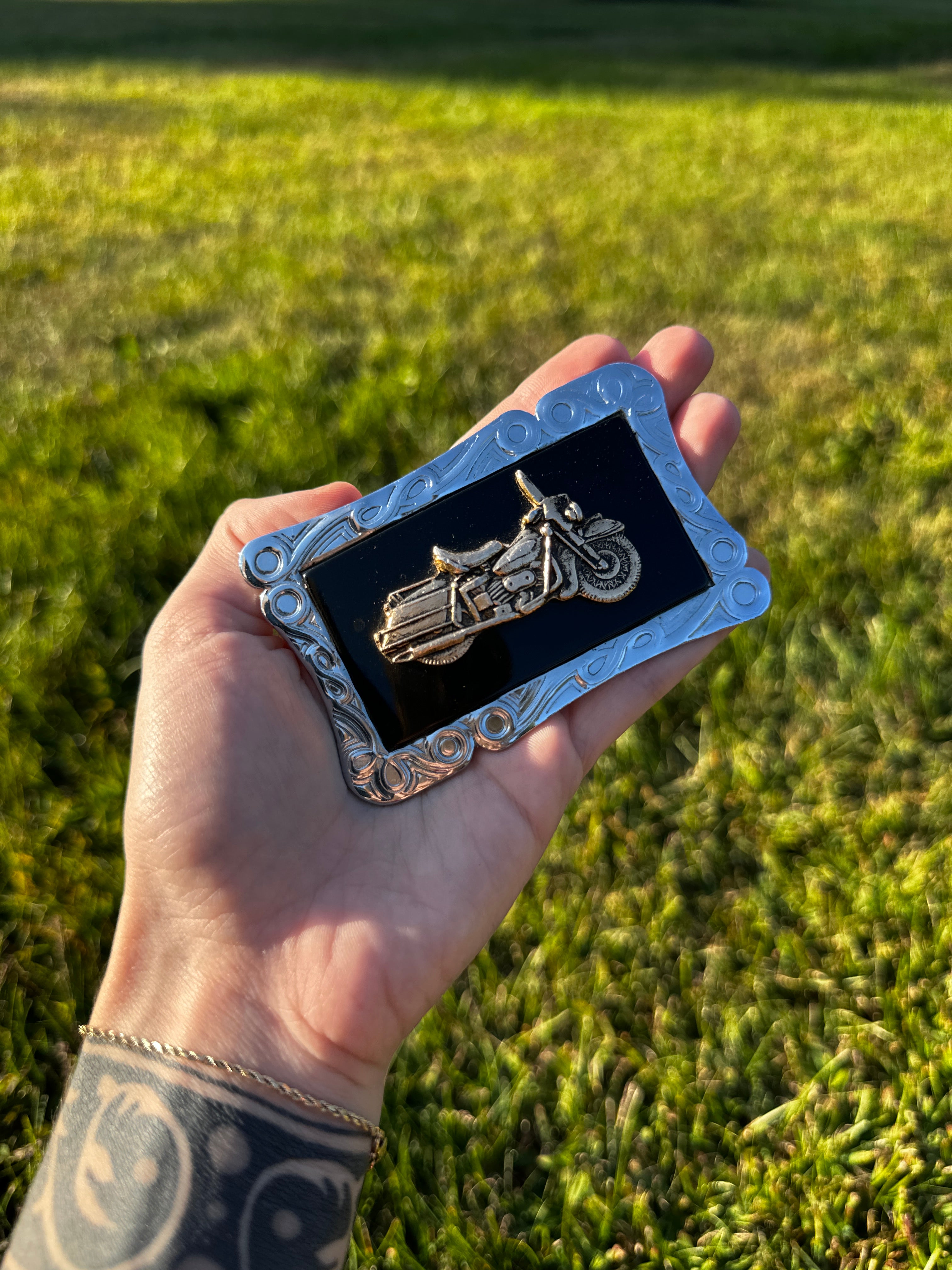 Vintage Buan Motorcycle Belt Buckle