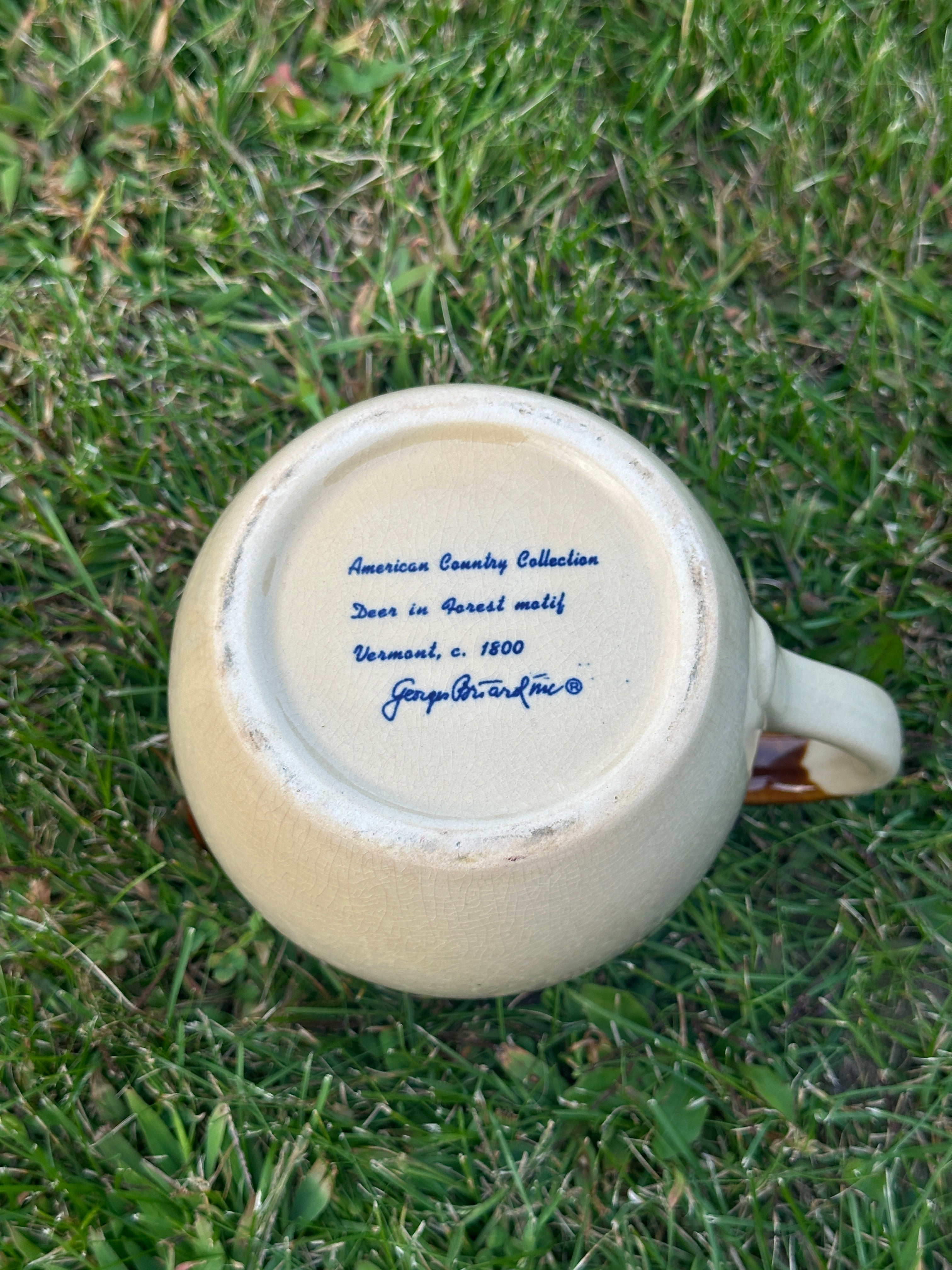 Georges Briard Deer pitcher