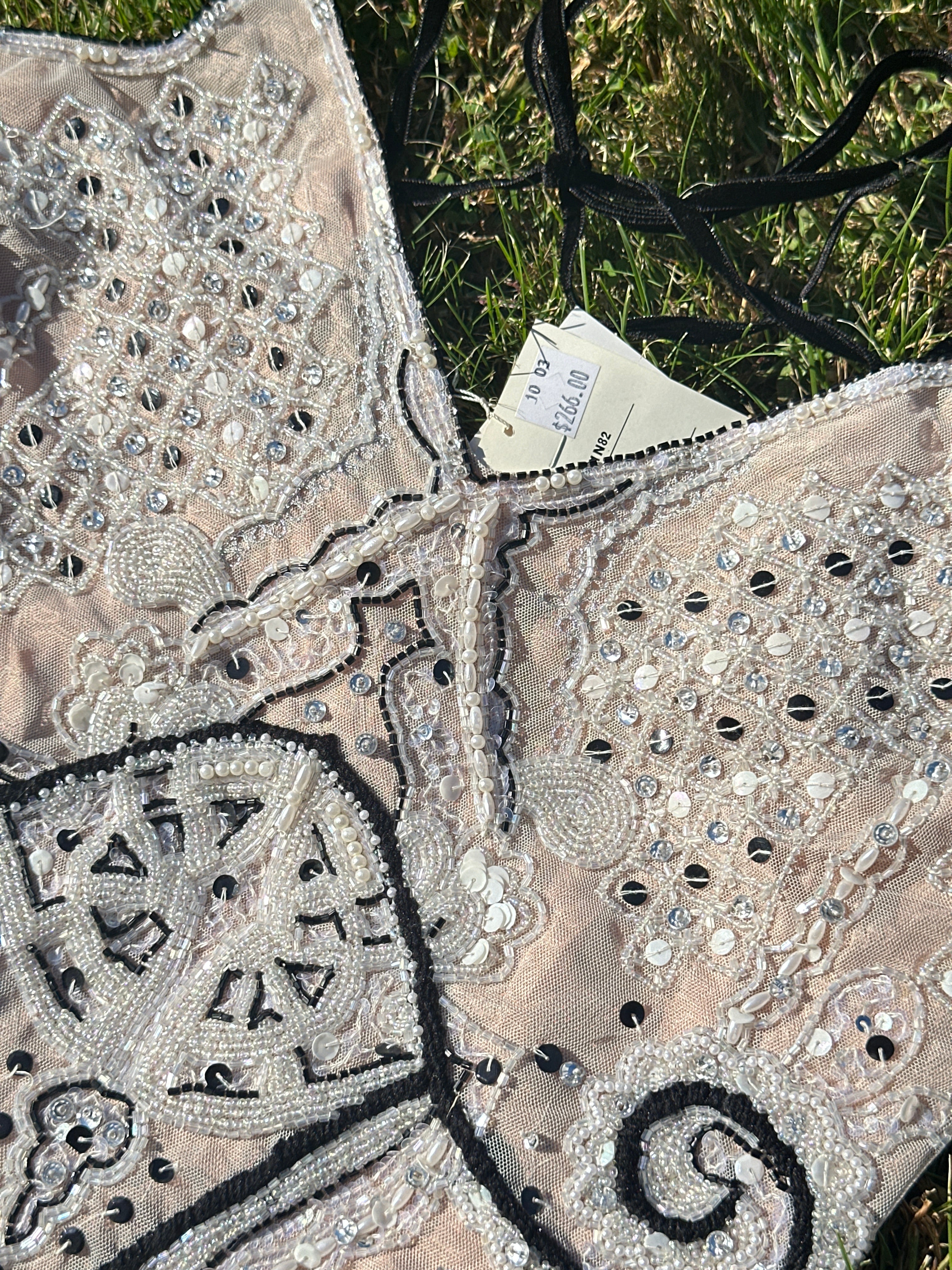 Vintage Beaded and Sequined Camisole Top – Boho Festival Wear