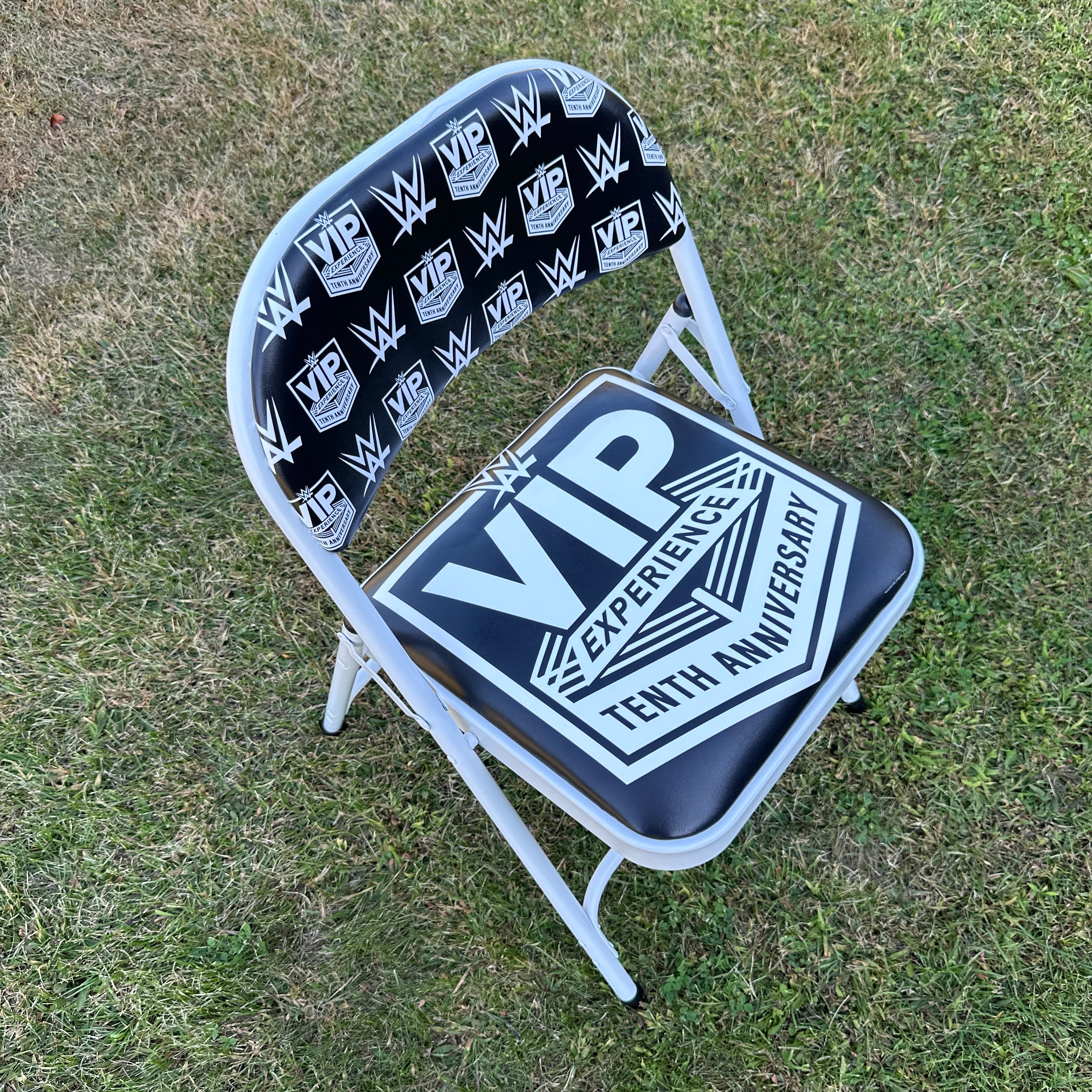 WWE RARE VIP EXPERIENCE 2023 RINGSIDE CHAIR 10th TENTH ANNIVERSARY