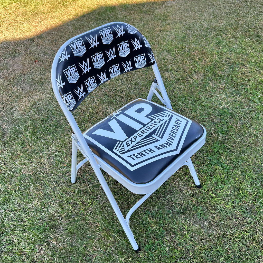 WWE RARE VIP EXPERIENCE 2023 RINGSIDE CHAIR 10th TENTH ANNIVERSARY