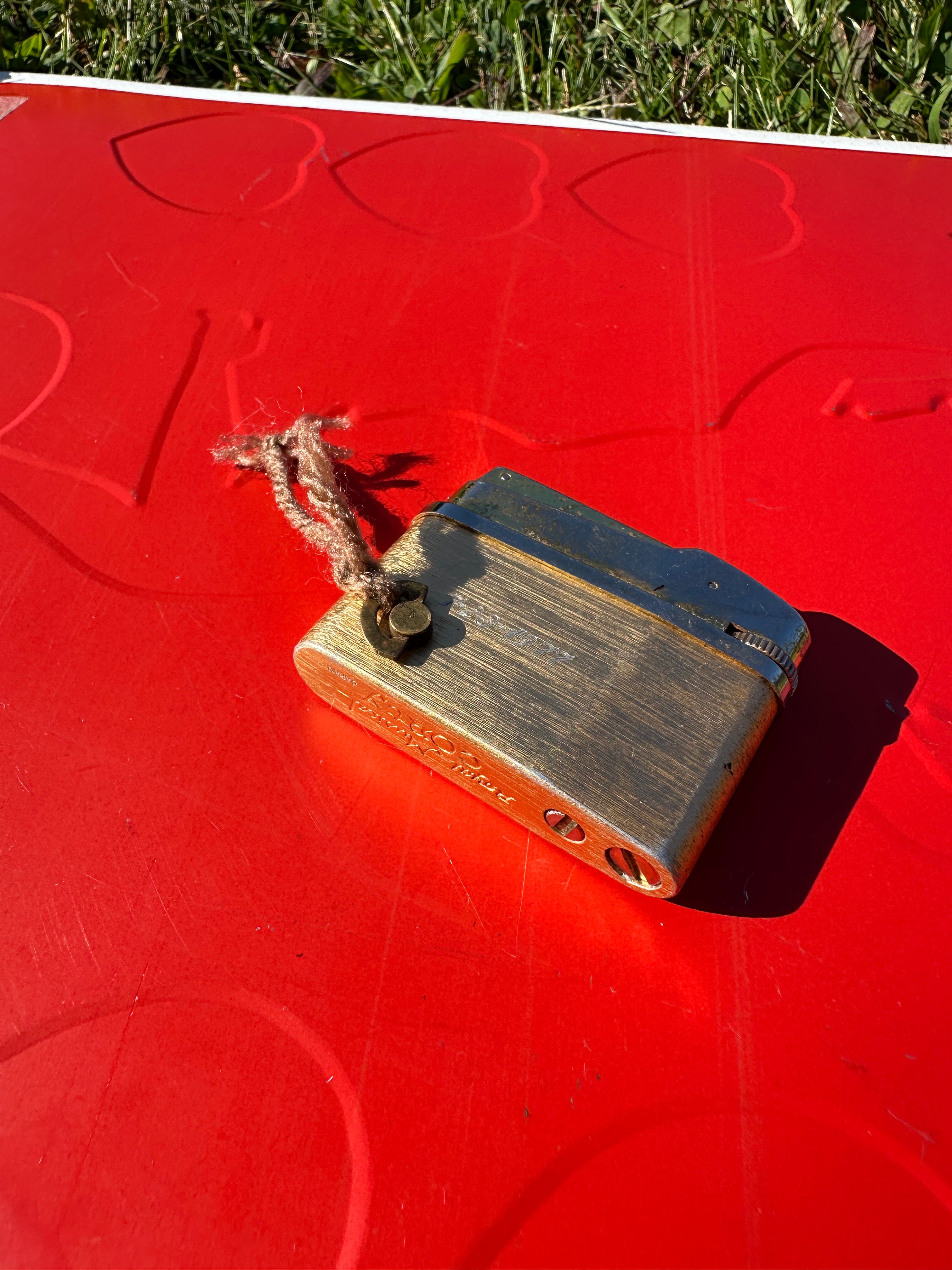 Vintage Musical Table Lighter – Brass Finish