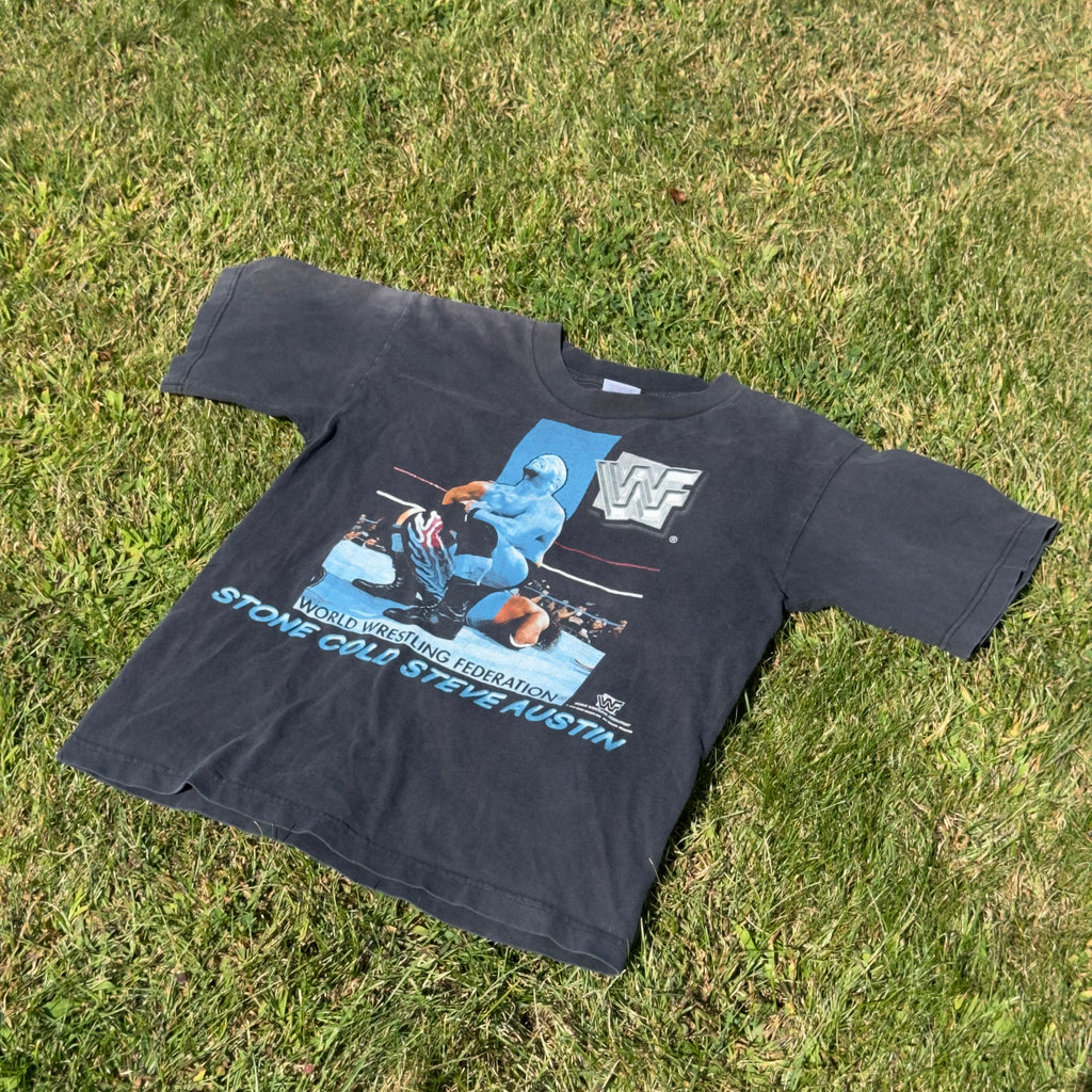 Stone Cold Steve Austin Bret Hart Shirt 1997  WWF Vtg Rare