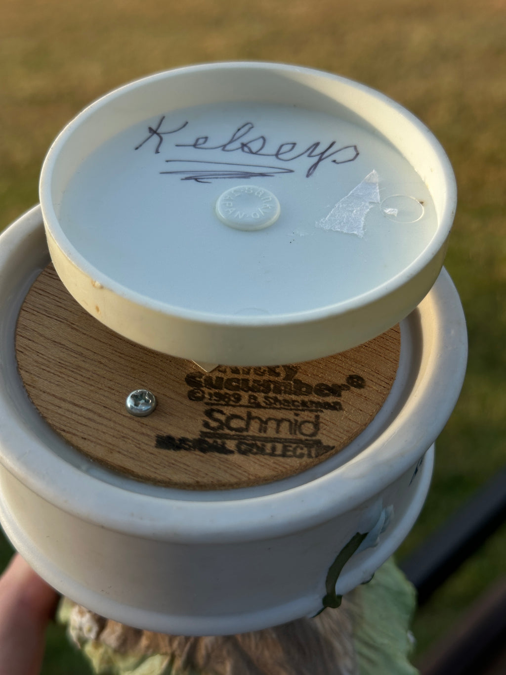 Vintage “Rock A Bye Baby” Cat in Cradle Figurine – Nursery Music Box