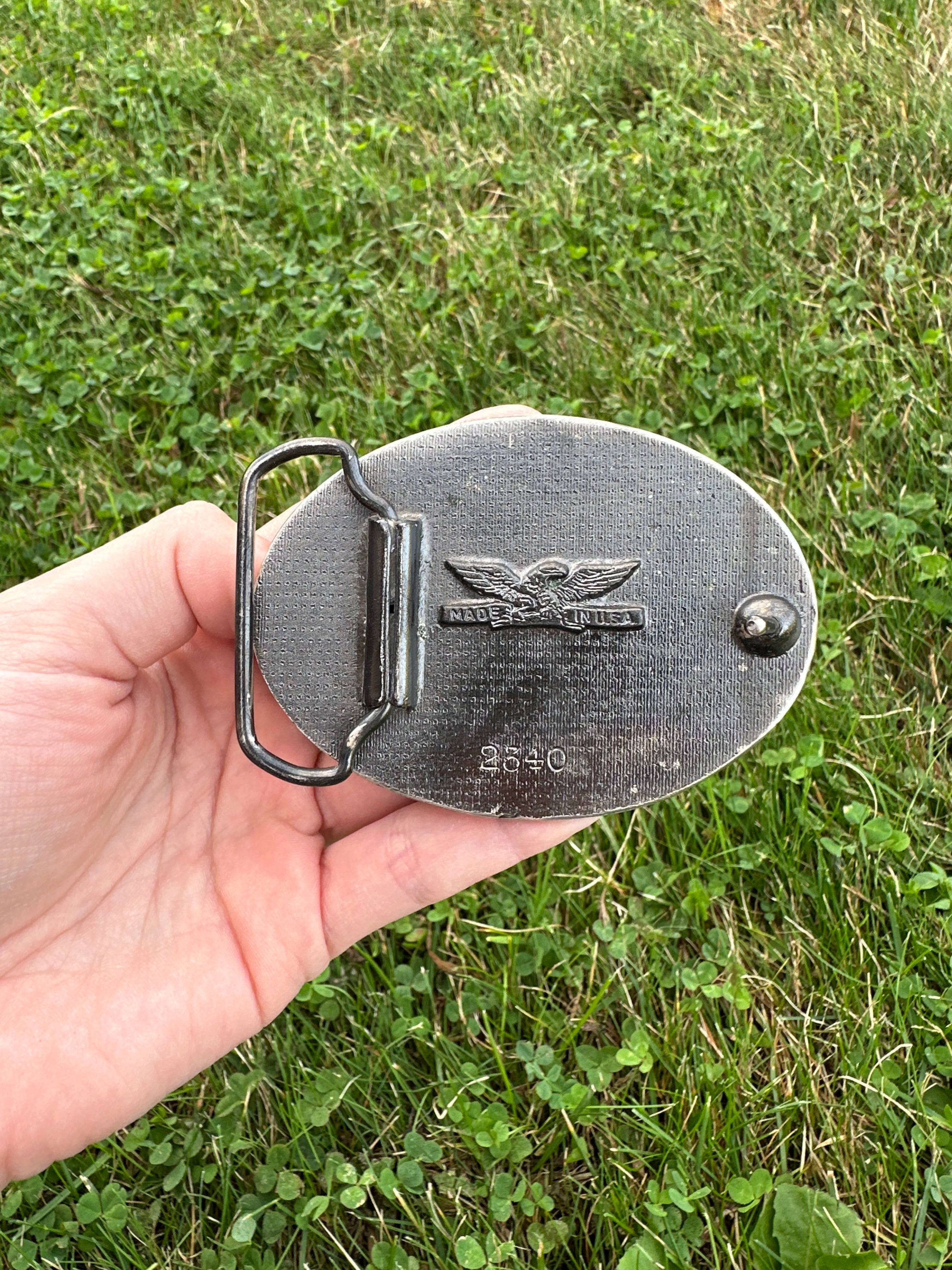 Vintage SMOKE BUSTERS Belt Buckle Fireman Firefighter Enamel Pewter Western Cowboy Mens Accessory Unique Rare PanchosPorch