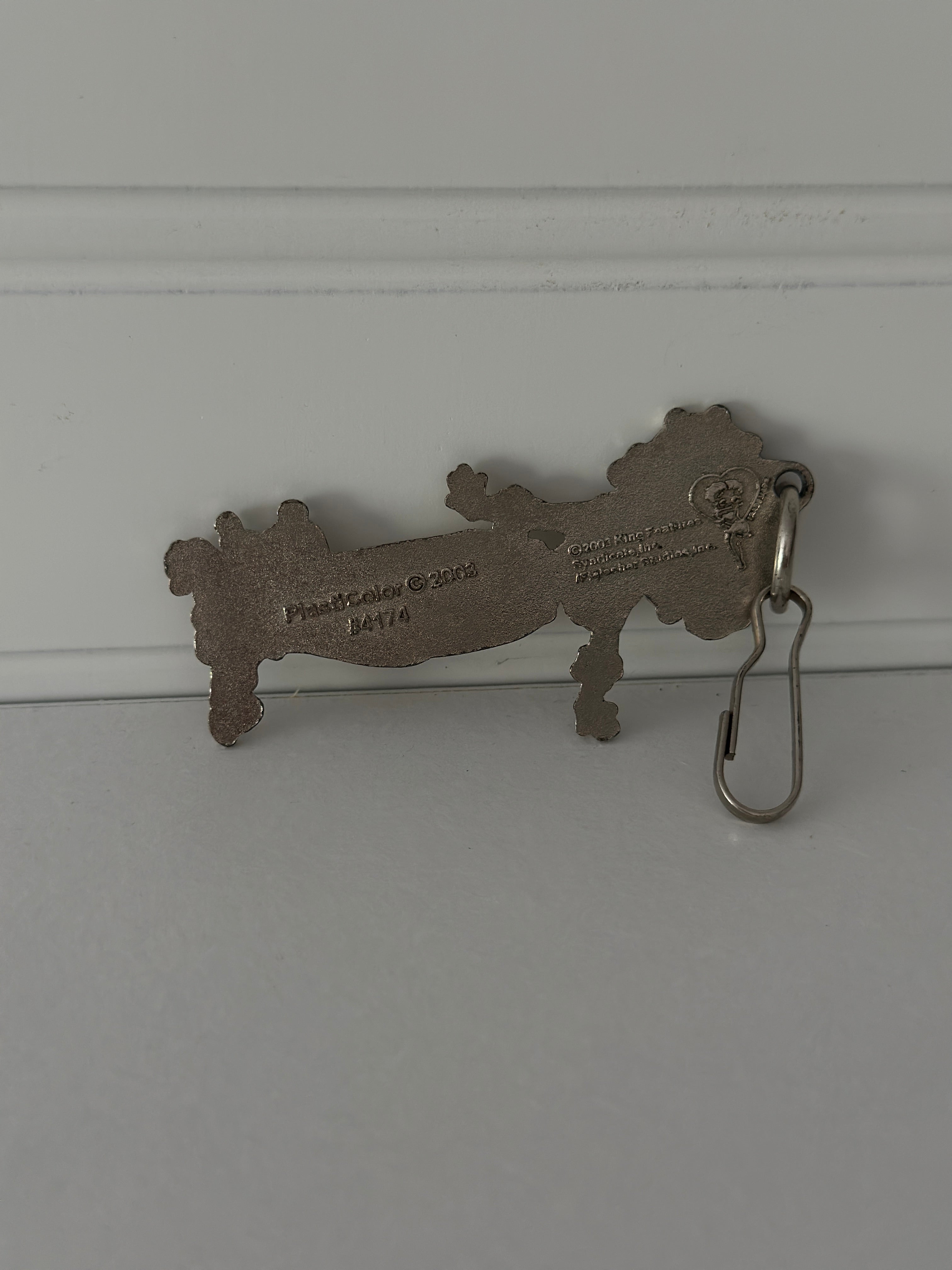 Vintage Betty Boop Hawaiian Keychain with Pudgy Dog – Collectible Cartoon Character