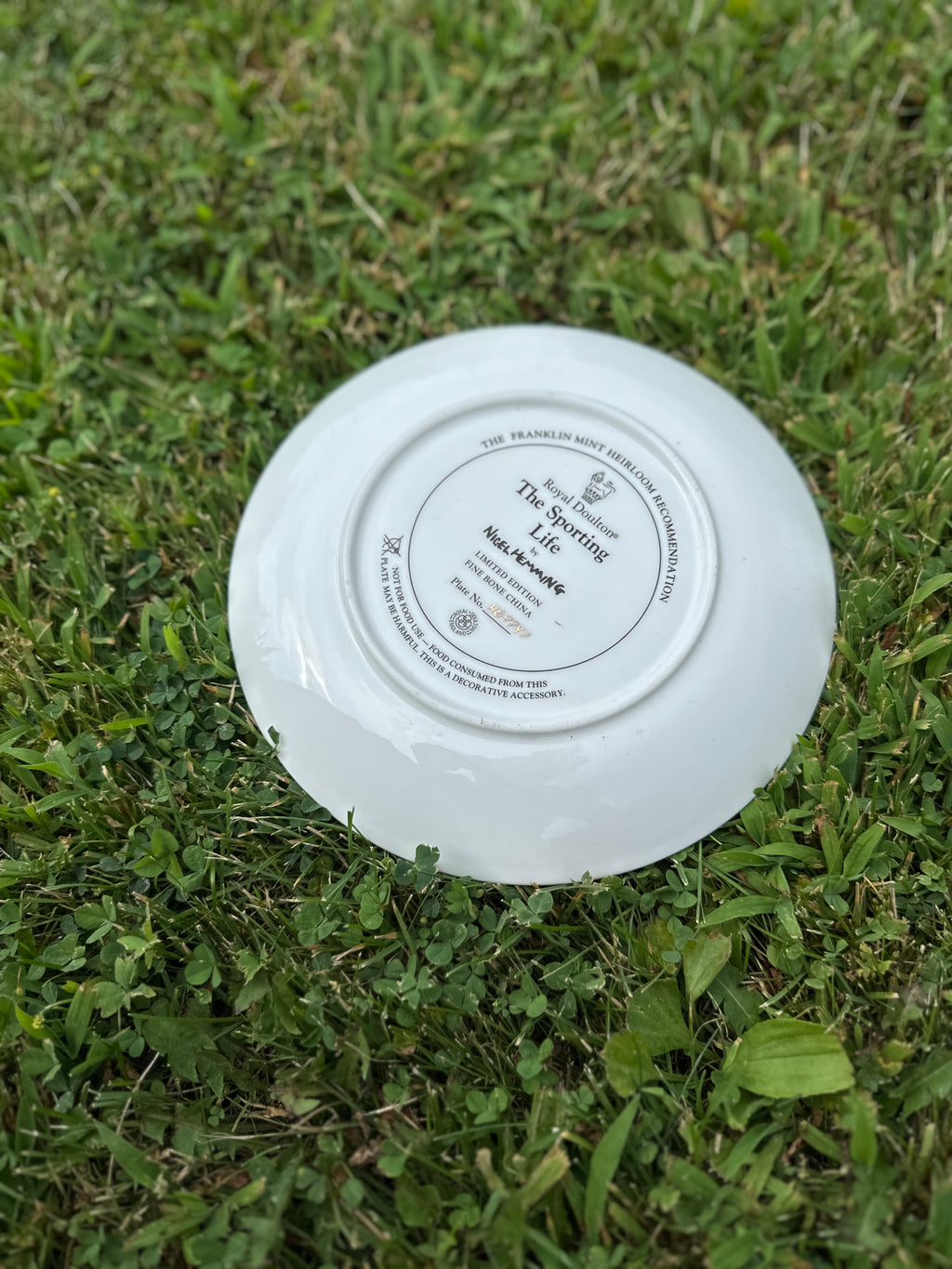 The sporting life Royal Doulton china Labrador dog plate