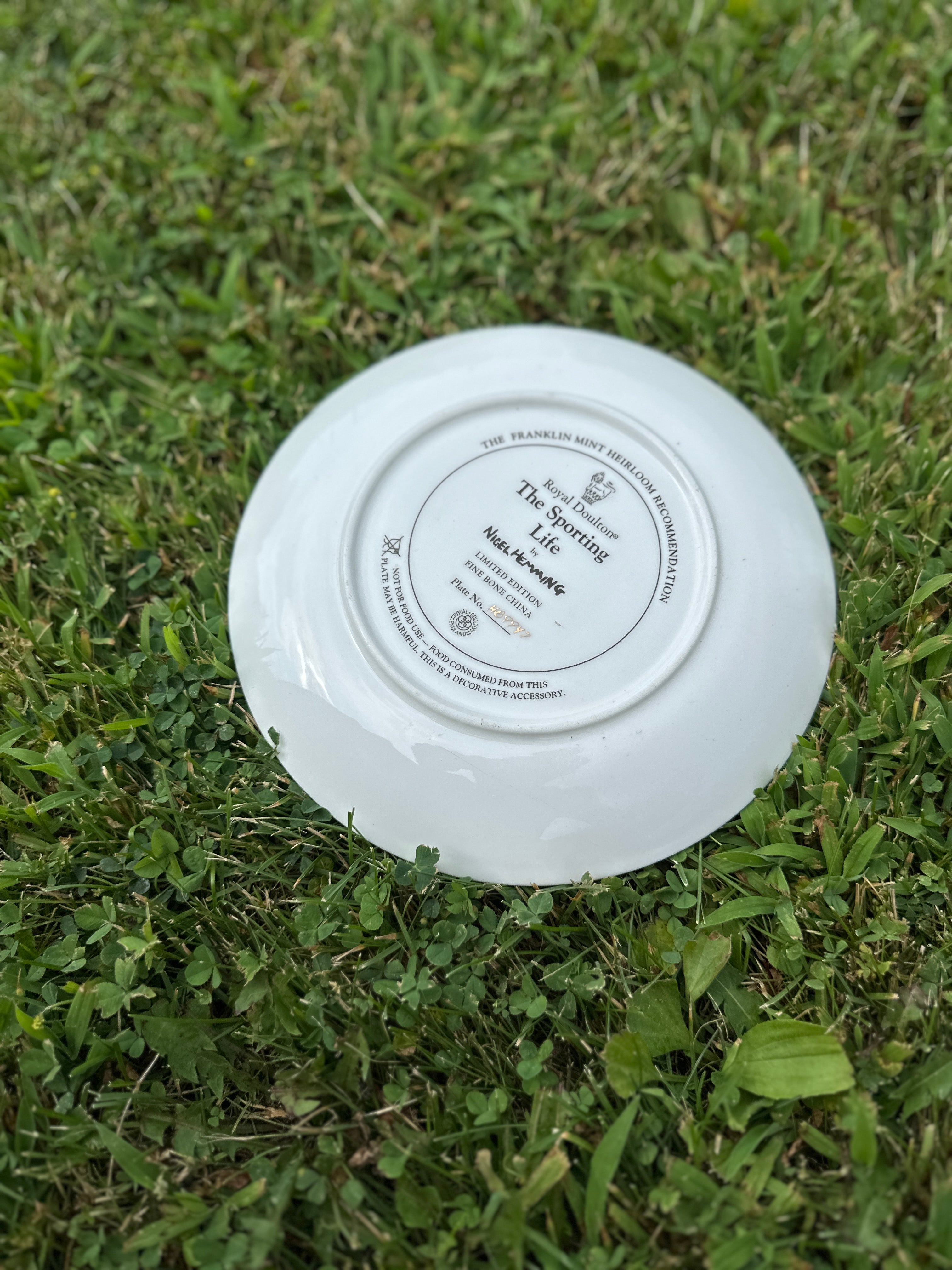 The sporting life Royal Doulton china Labrador dog plate