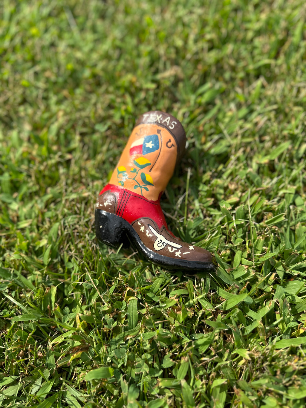 Vintage Texas Cowboy Boot Wax Candle