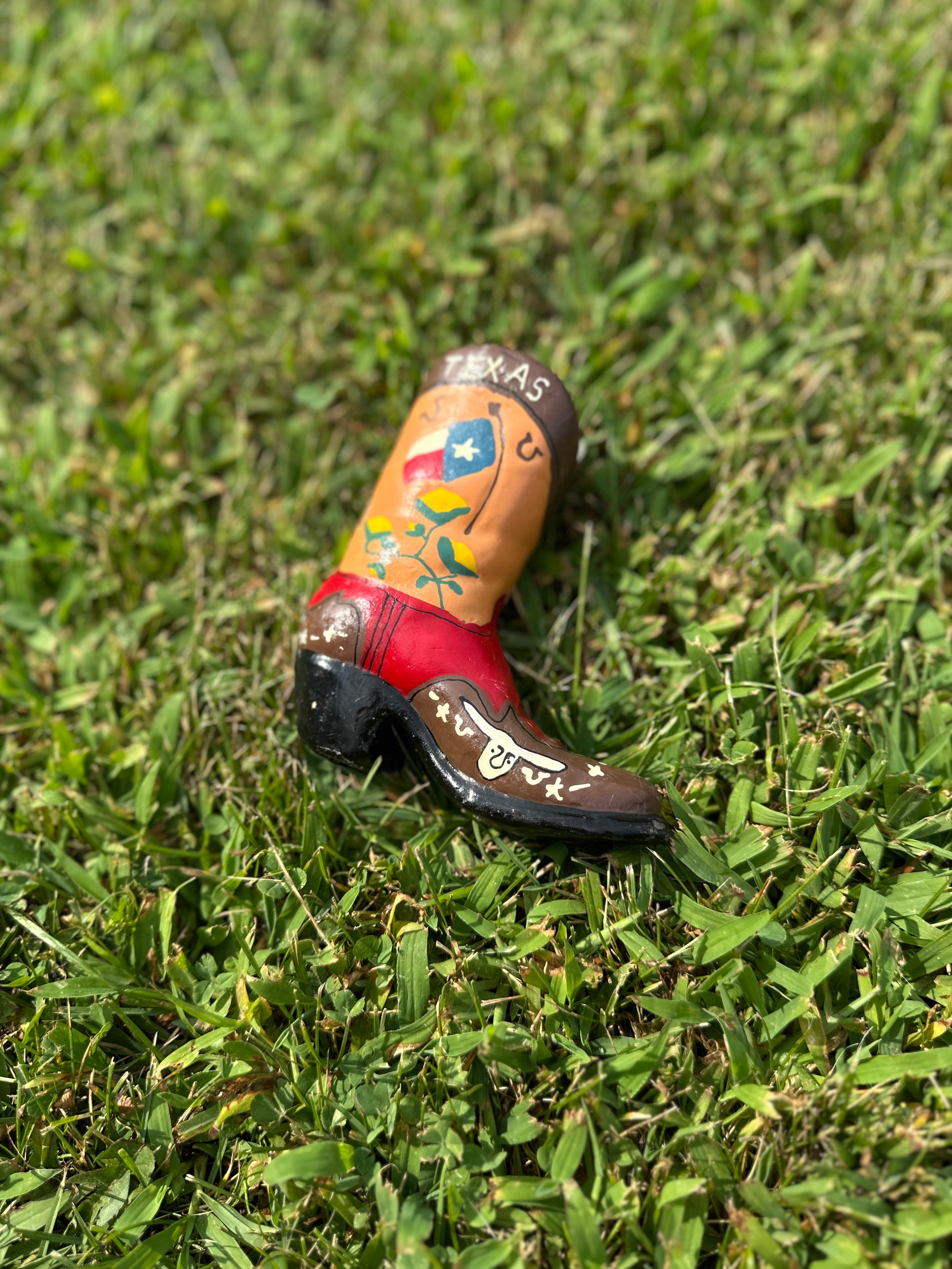 Vintage Texas Cowboy Boot Wax Candle