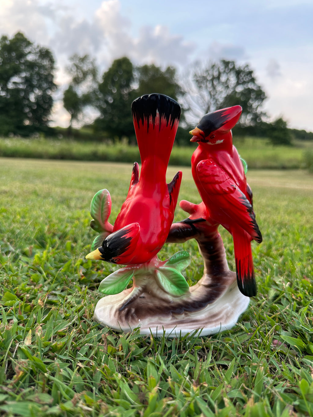 Ceramic Cardinals Vintage Figurine