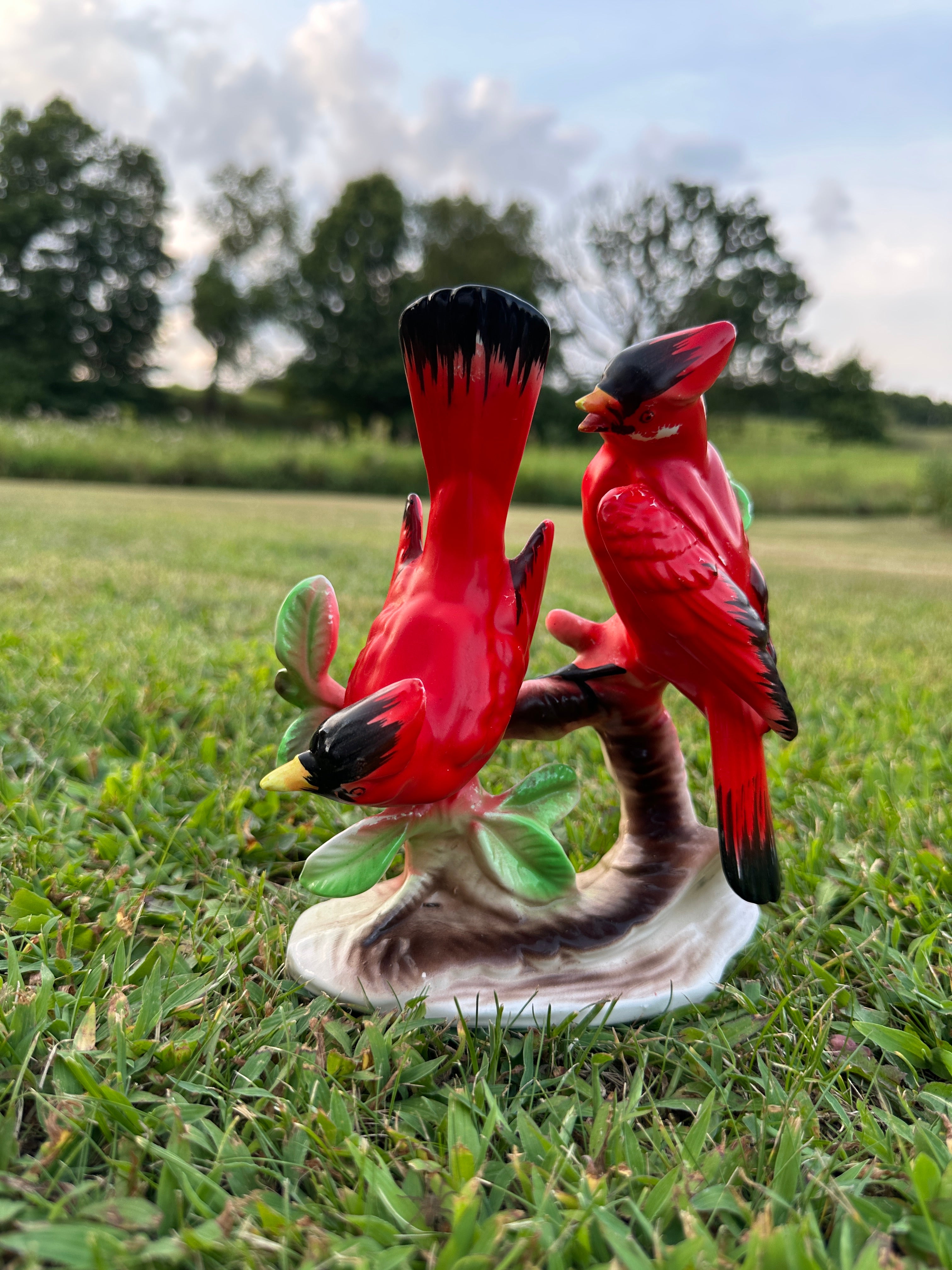 Ceramic Cardinals Vintage Figurine