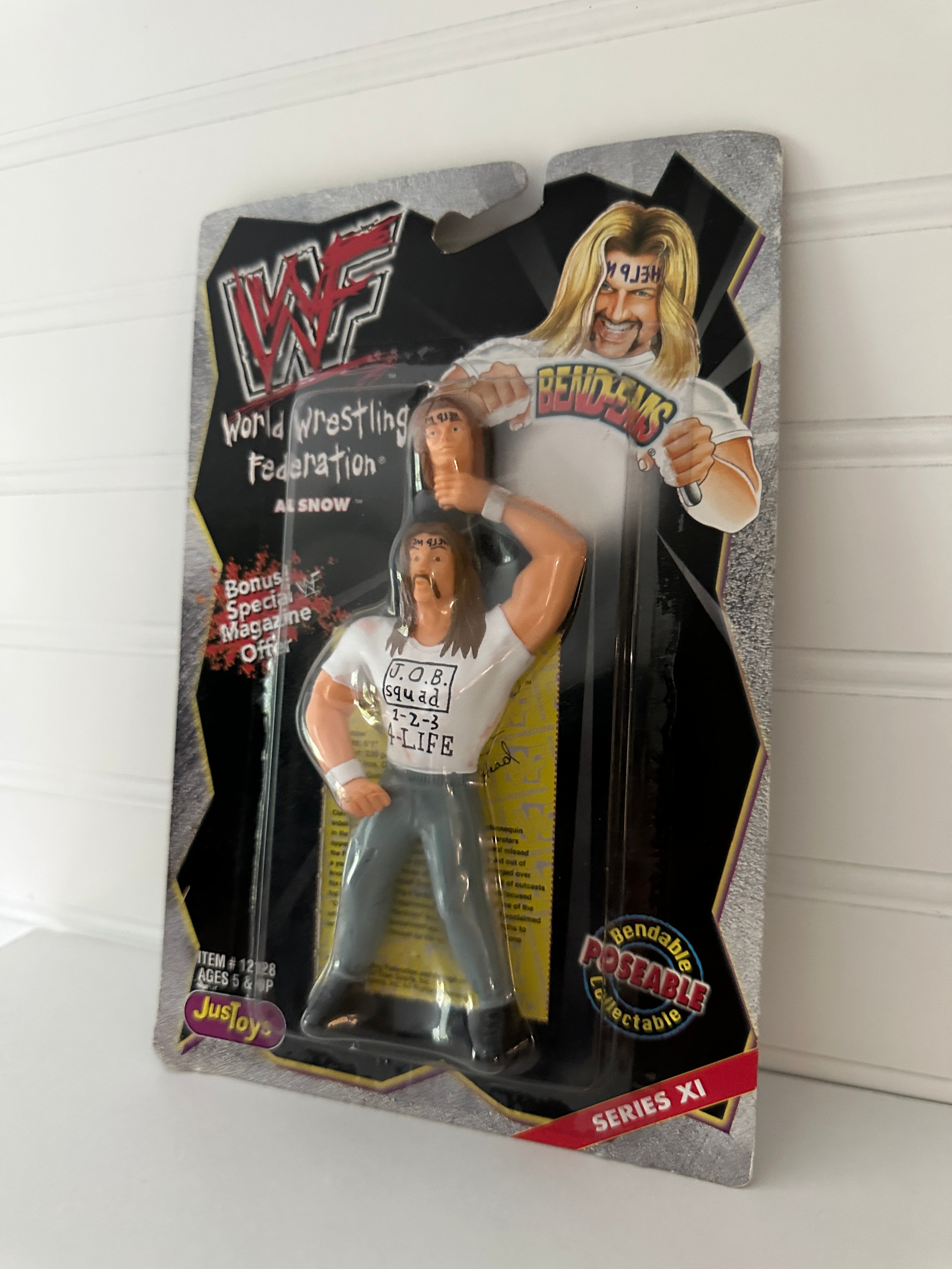 WWF Al Snow BEND-EMS Figure – Series XI by JusToys Vintage WWF