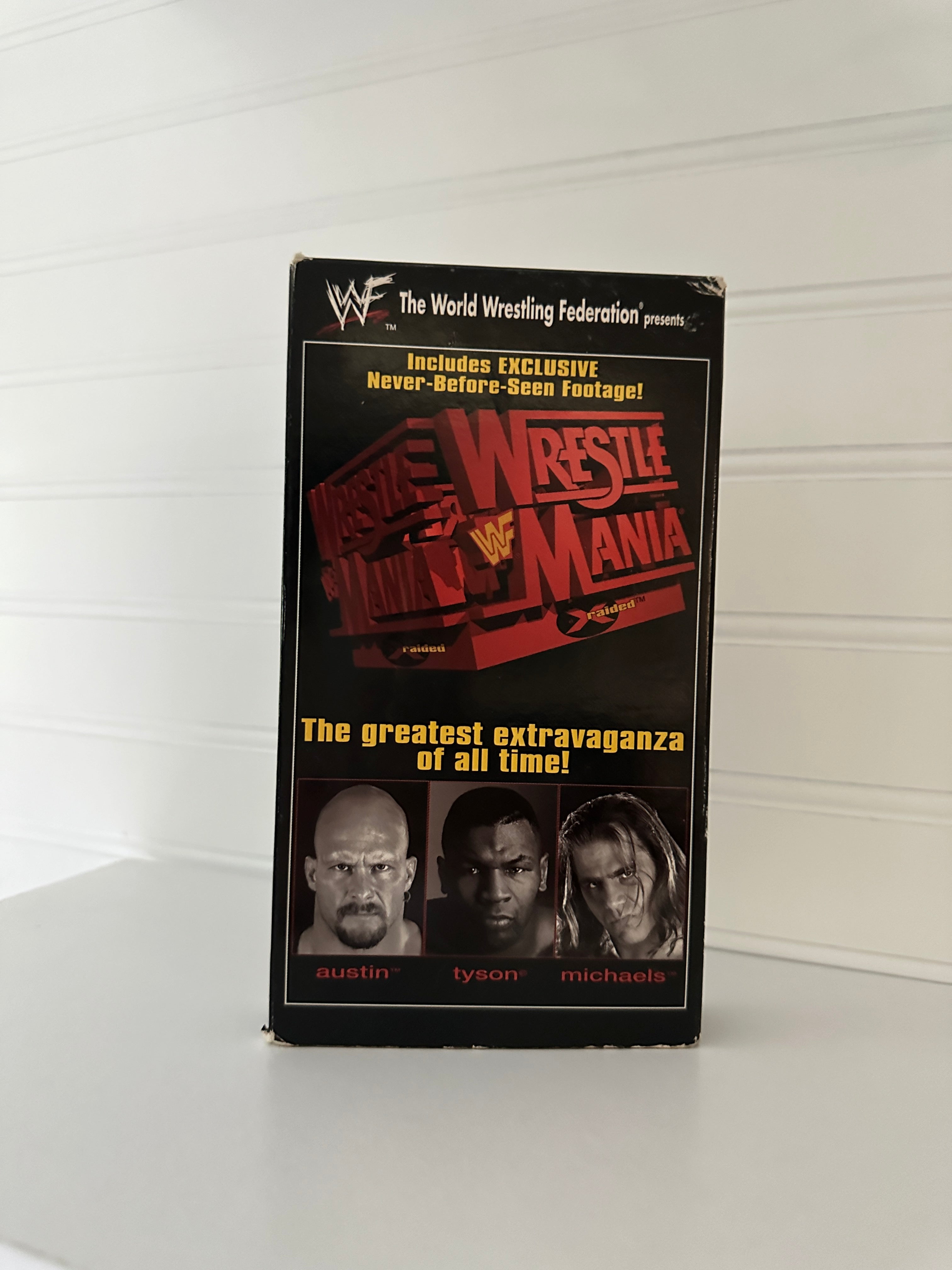 WWF WrestleMania XIV VHS Tape (1998) – Steve Austin, Shawn Michaels & Mike Tyson