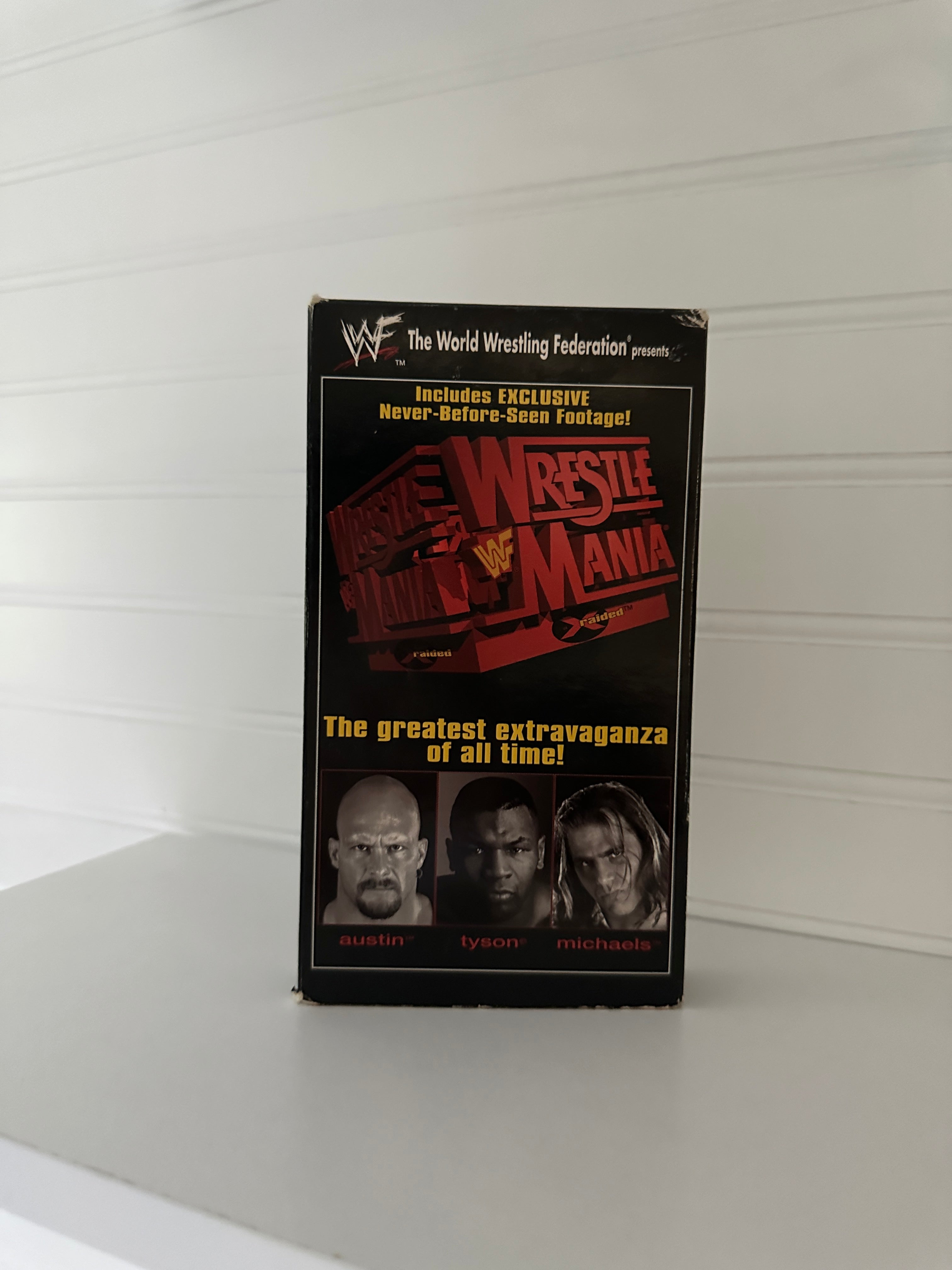 WWF WrestleMania XIV VHS Tape (1998) – Steve Austin, Shawn Michaels & Mike Tyson