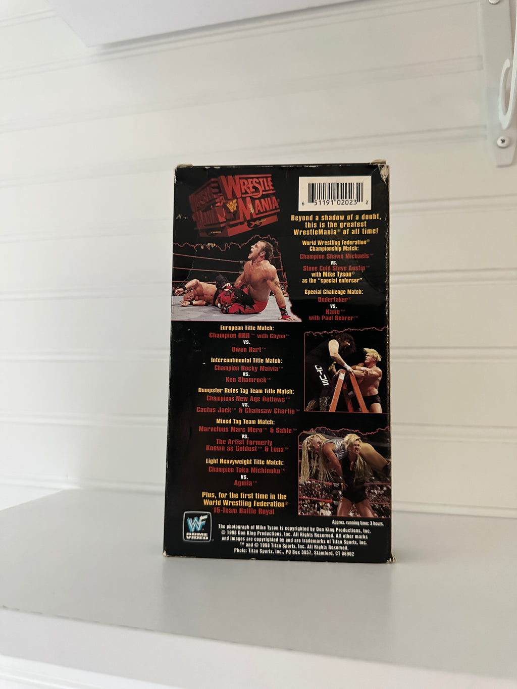 WWF WrestleMania XIV VHS Tape (1998) – Steve Austin, Shawn Michaels & Mike Tyson