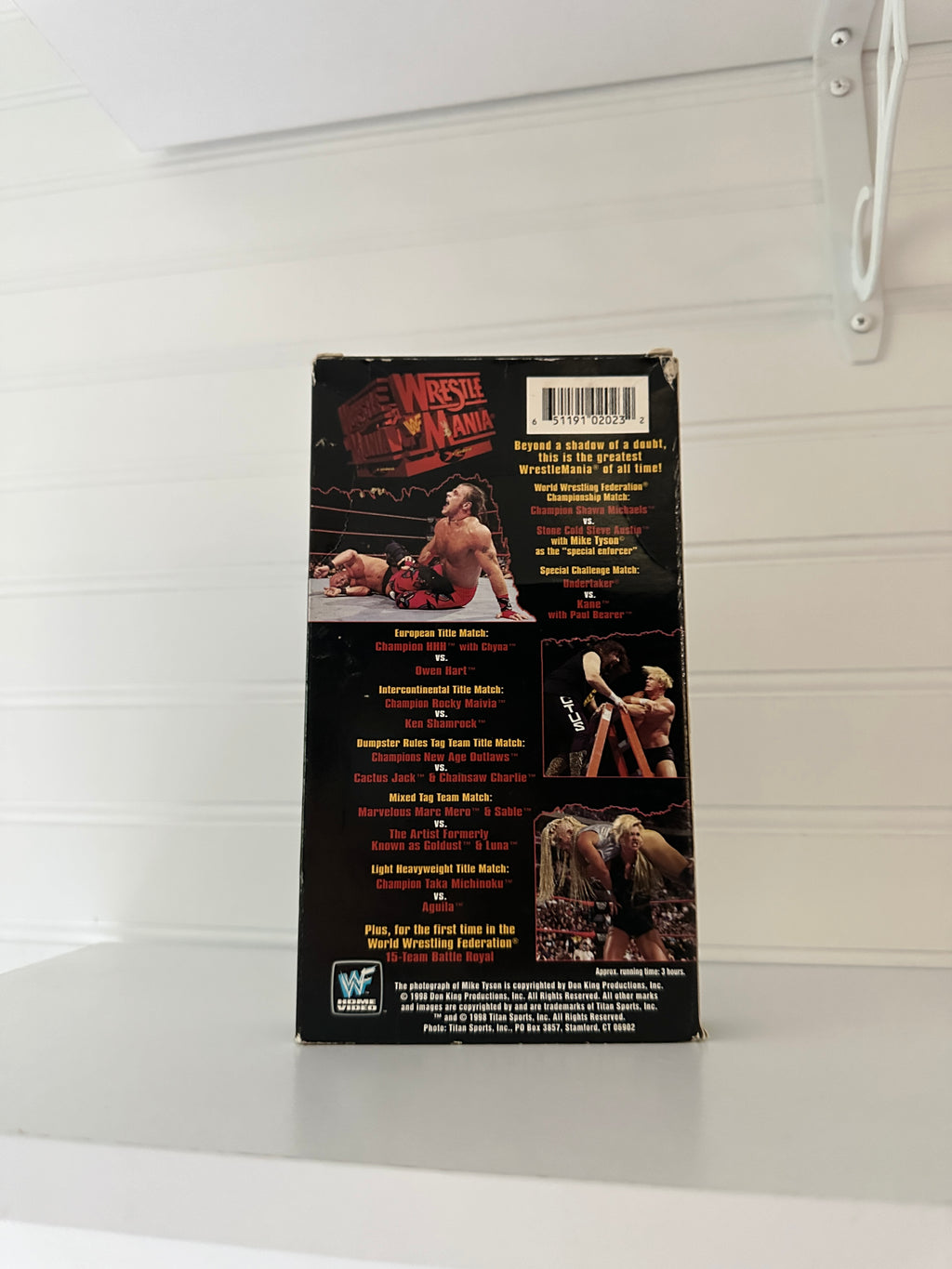 WWF WrestleMania XIV VHS Tape (1998) – Steve Austin, Shawn Michaels & Mike Tyson